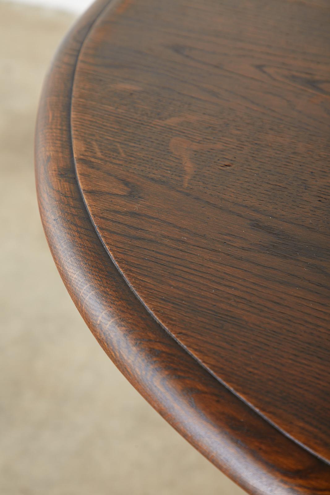 Country English Oak Oval Trestle Dining Table 12