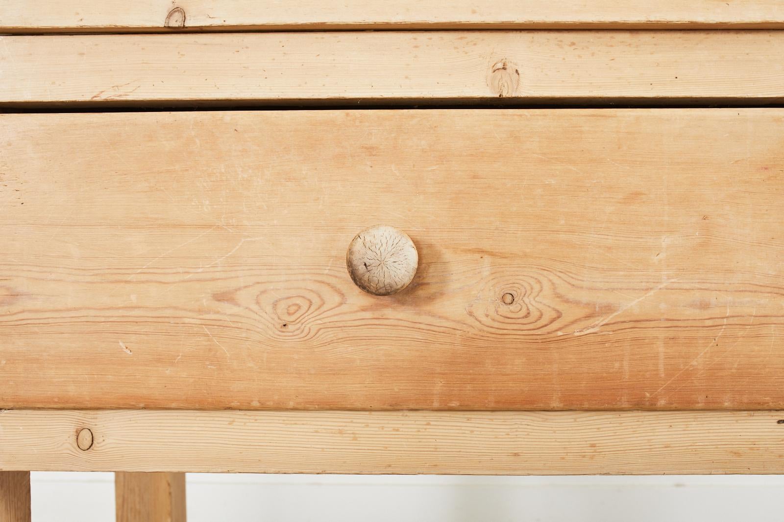 Country English Pine Cupboard Dresser with Pot Board 1