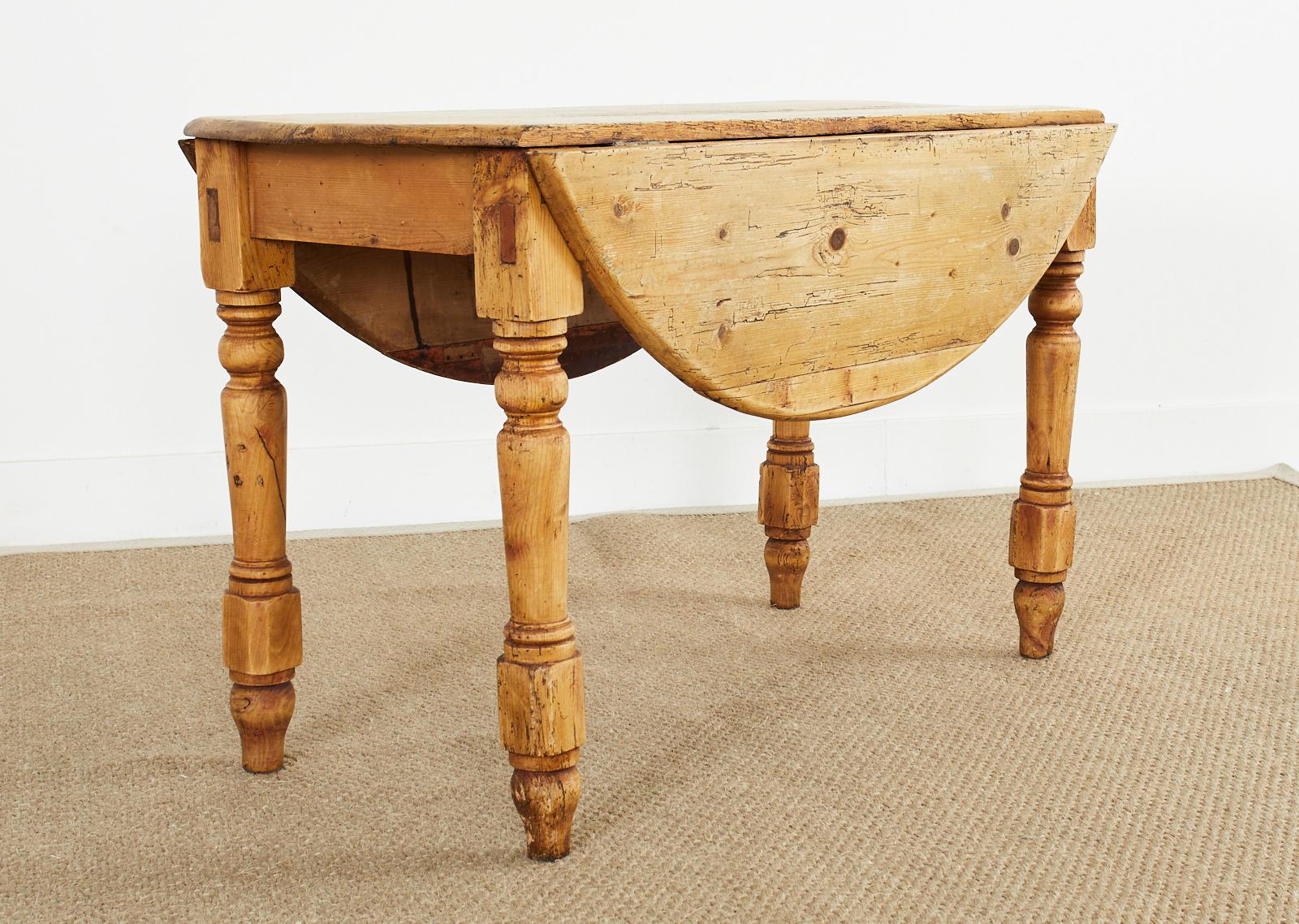 pine drop leaf table