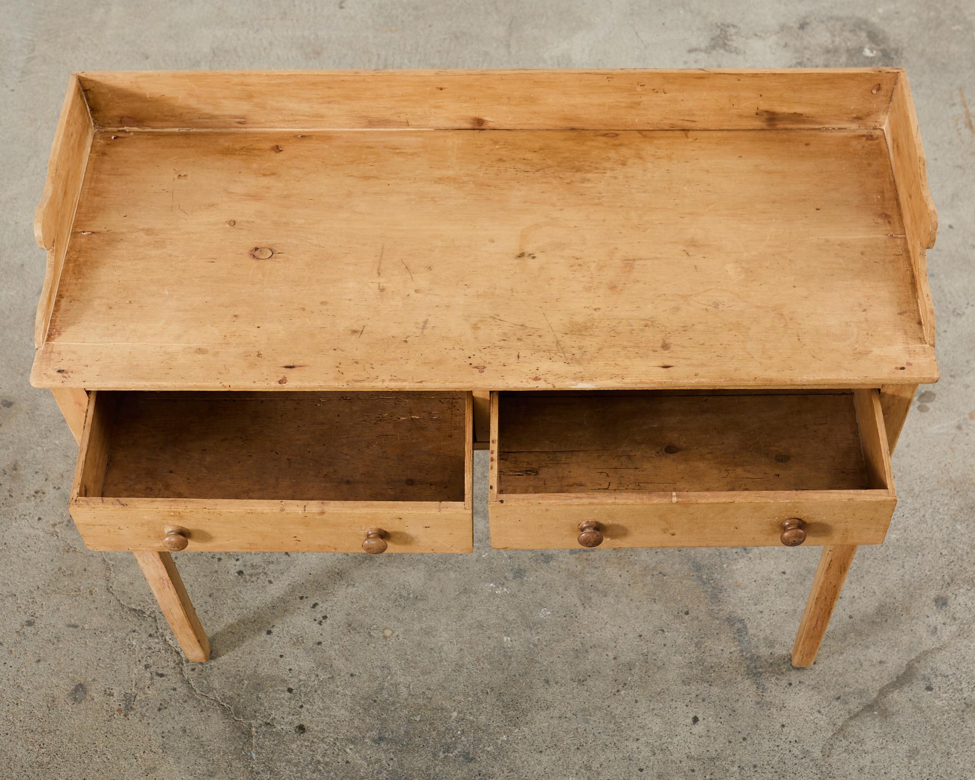 Land englische Kiefer Bauernhaus Schreibtisch oder Schreibtisch im Angebot 3