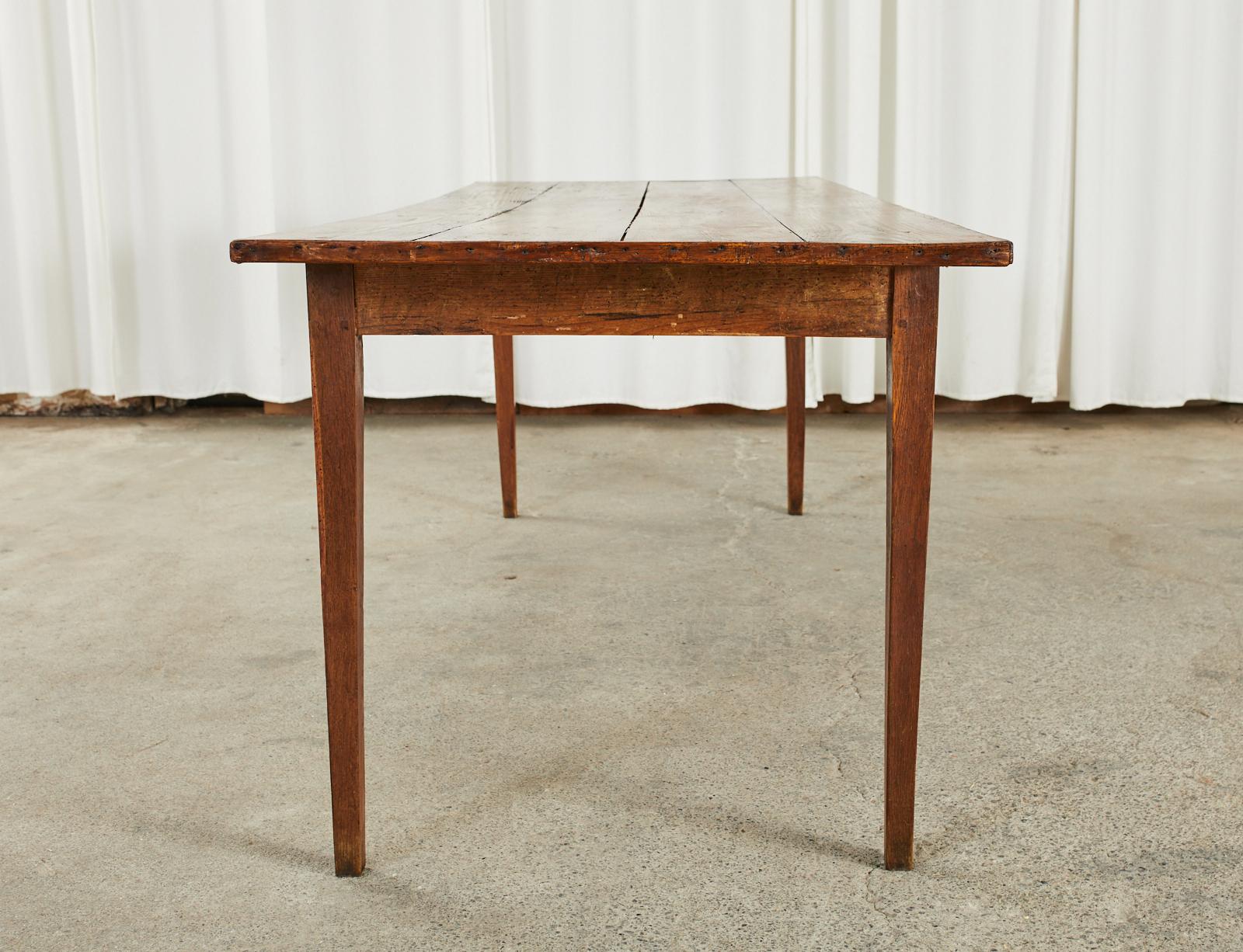 Country English Pine Farmhouse Dining Harvest Table 6