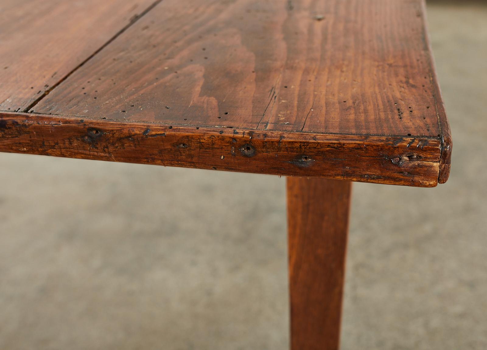 Country English Pine Farmhouse Dining Harvest Table 8