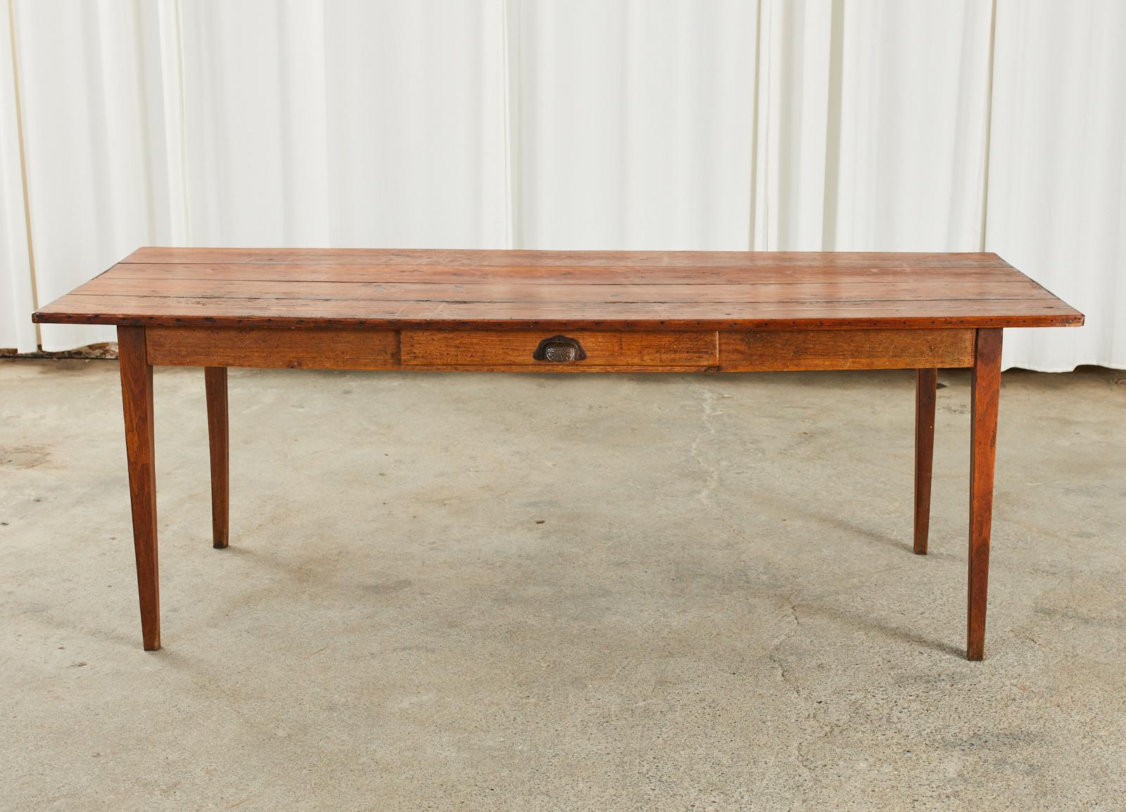 Brass Country English Pine Farmhouse Dining Harvest Table