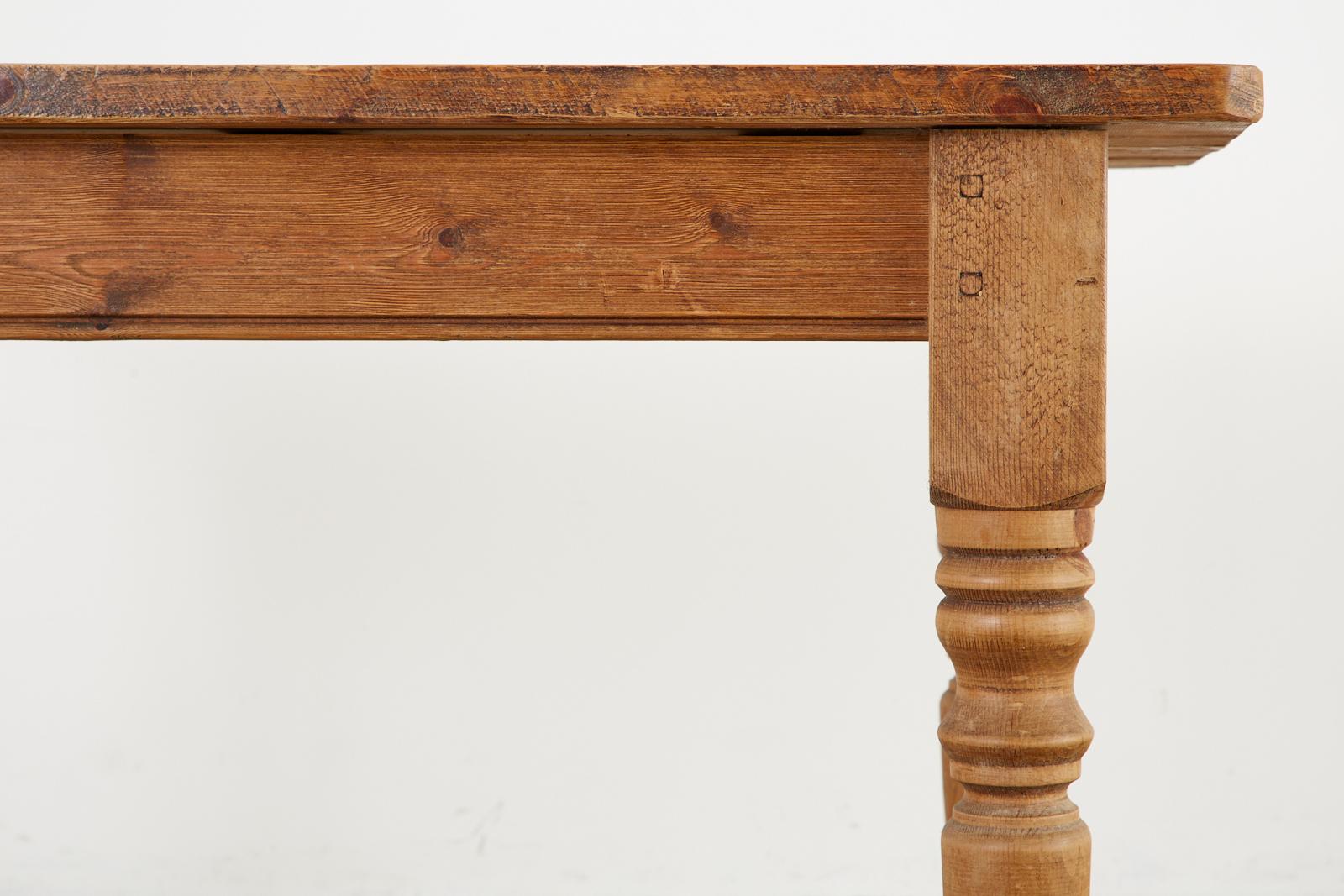 Country English Pine Farmhouse Dining Table 2