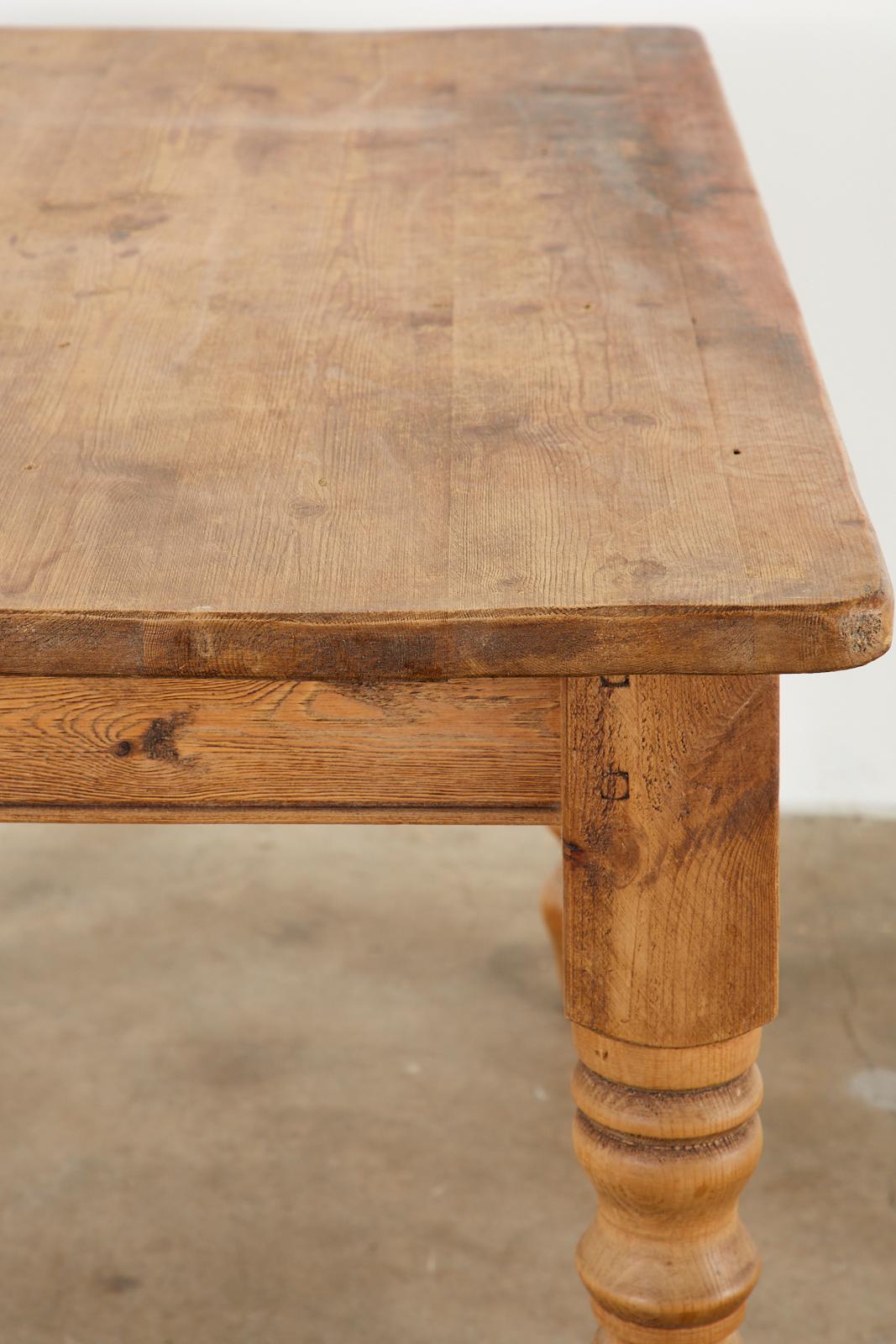 Country English Pine Farmhouse Dining Table 11