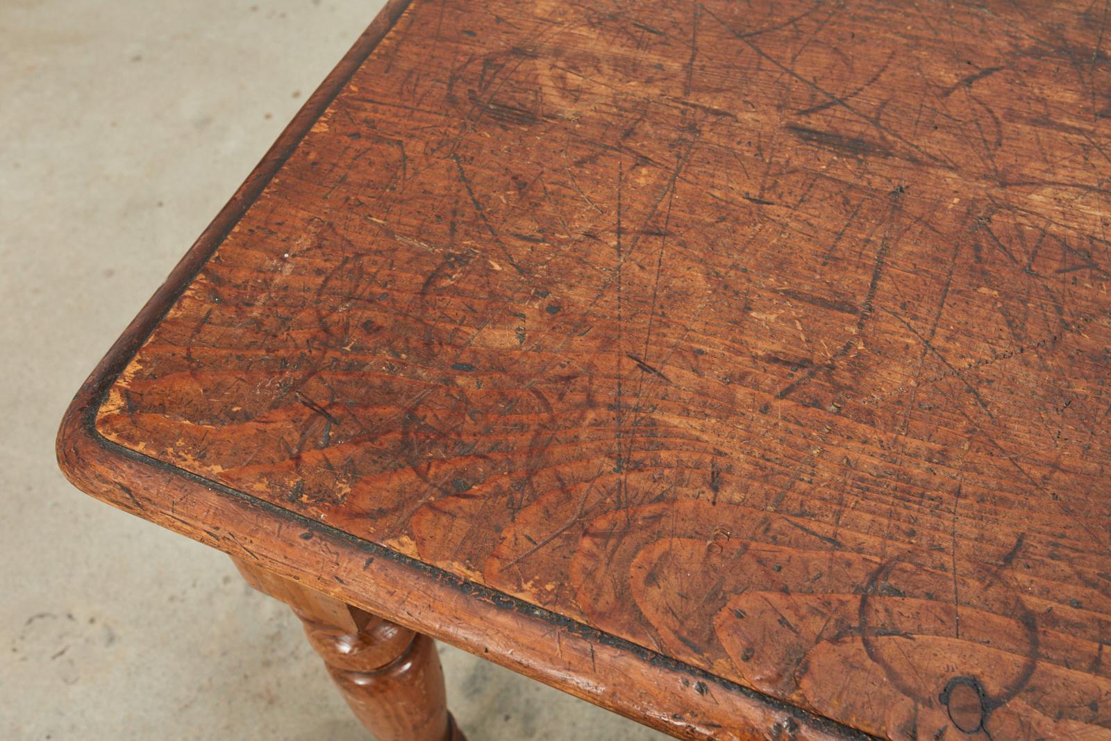 Country English Pine Farmhouse Writing or Dining Table 2