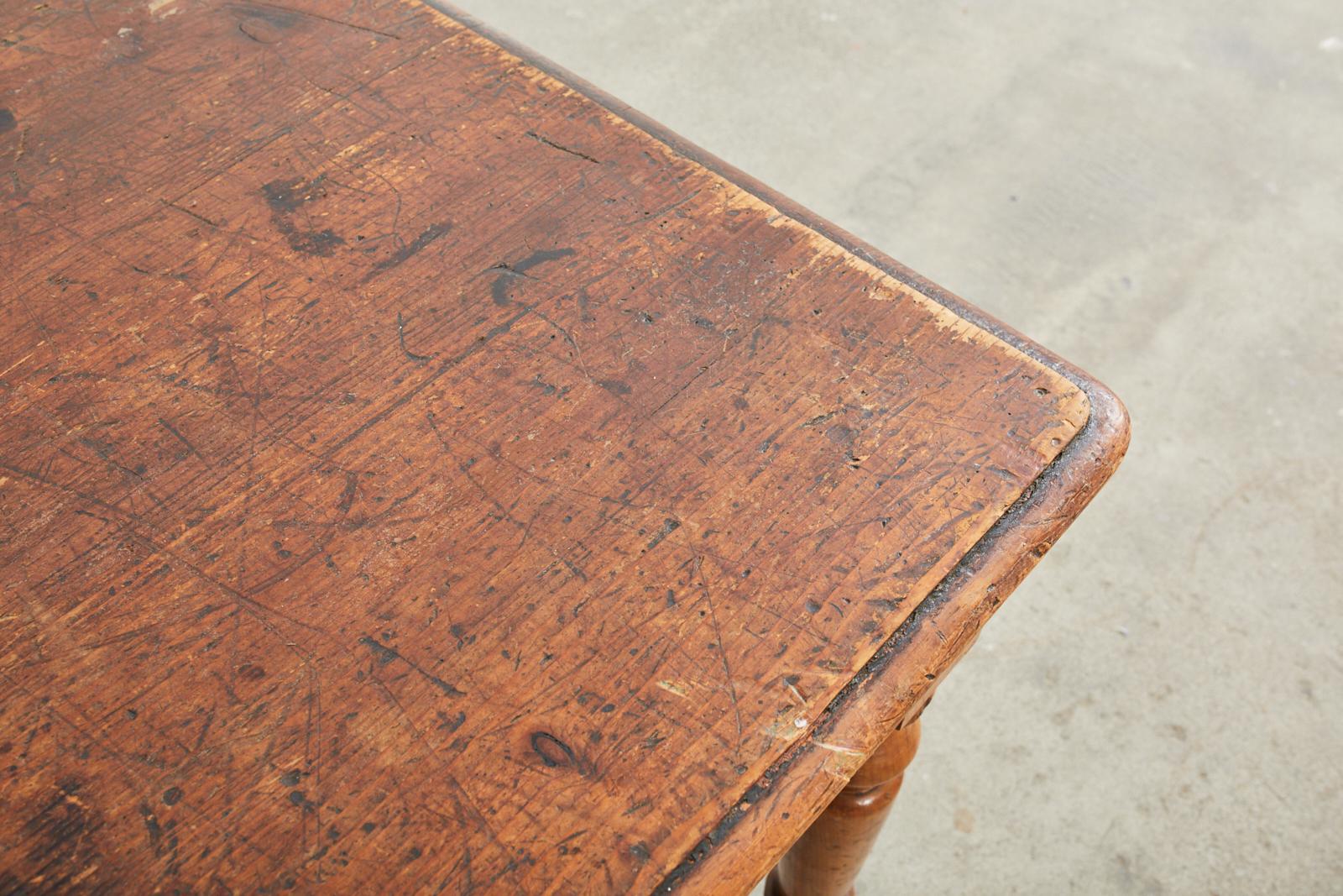 Country English Pine Farmhouse Writing or Dining Table 4