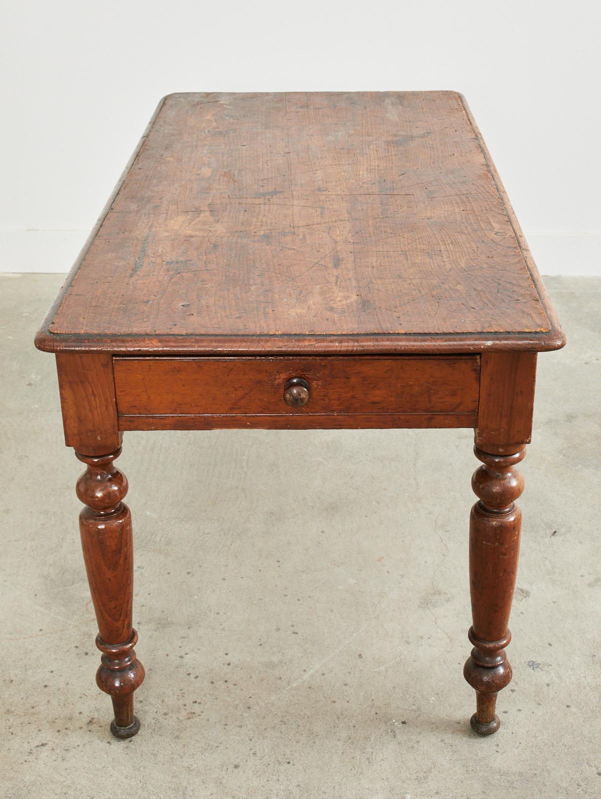 Country English Pine Farmhouse Writing or Dining Table 8