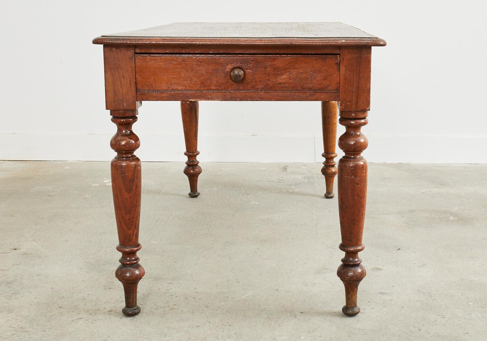 Country English Pine Farmhouse Writing or Dining Table 11