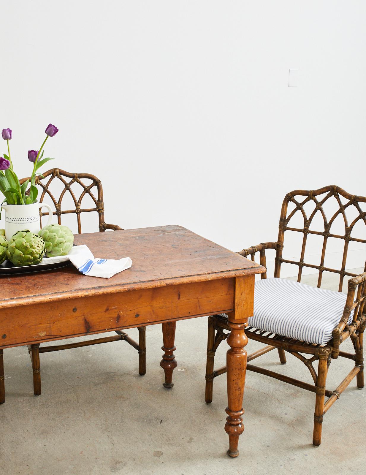 19th Century Country English Pine Farmhouse Writing or Dining Table