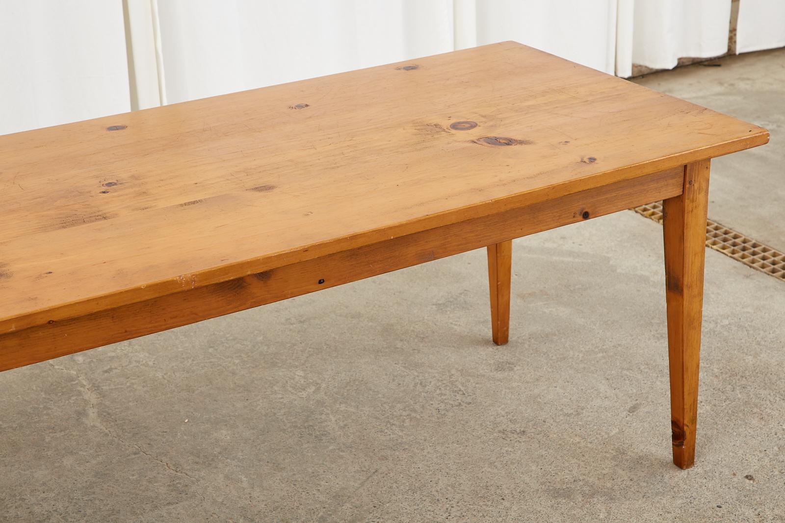Country English Provincial Farmhouse Dining Table  For Sale 4