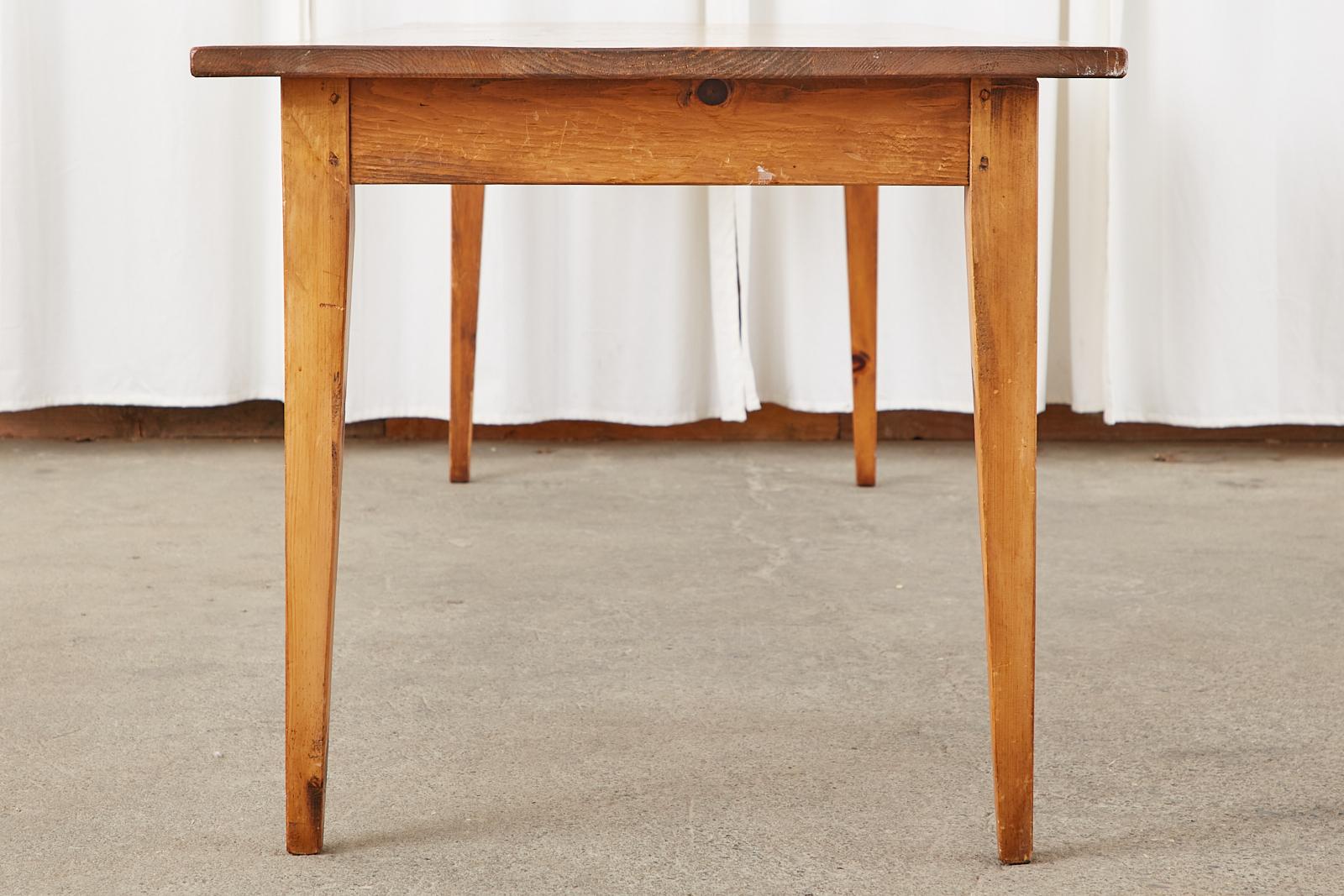 Country English Provincial Farmhouse Dining Table  For Sale 1
