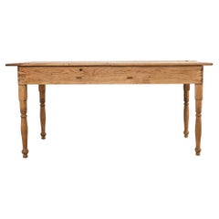 Tavolo da pranzo country inglese provinciale in Oak Pine Farmhouse