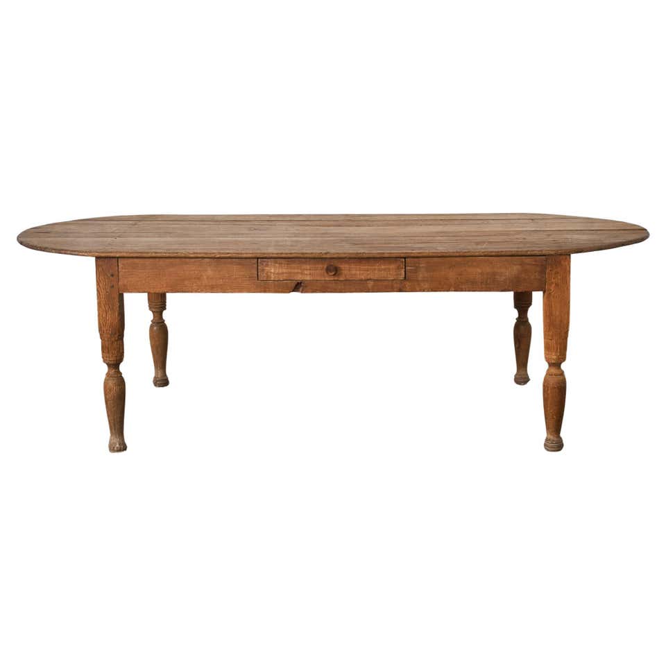 Oval Rustic Dining Table - 41 For Sale on 1stDibs | rustic oval dining ...