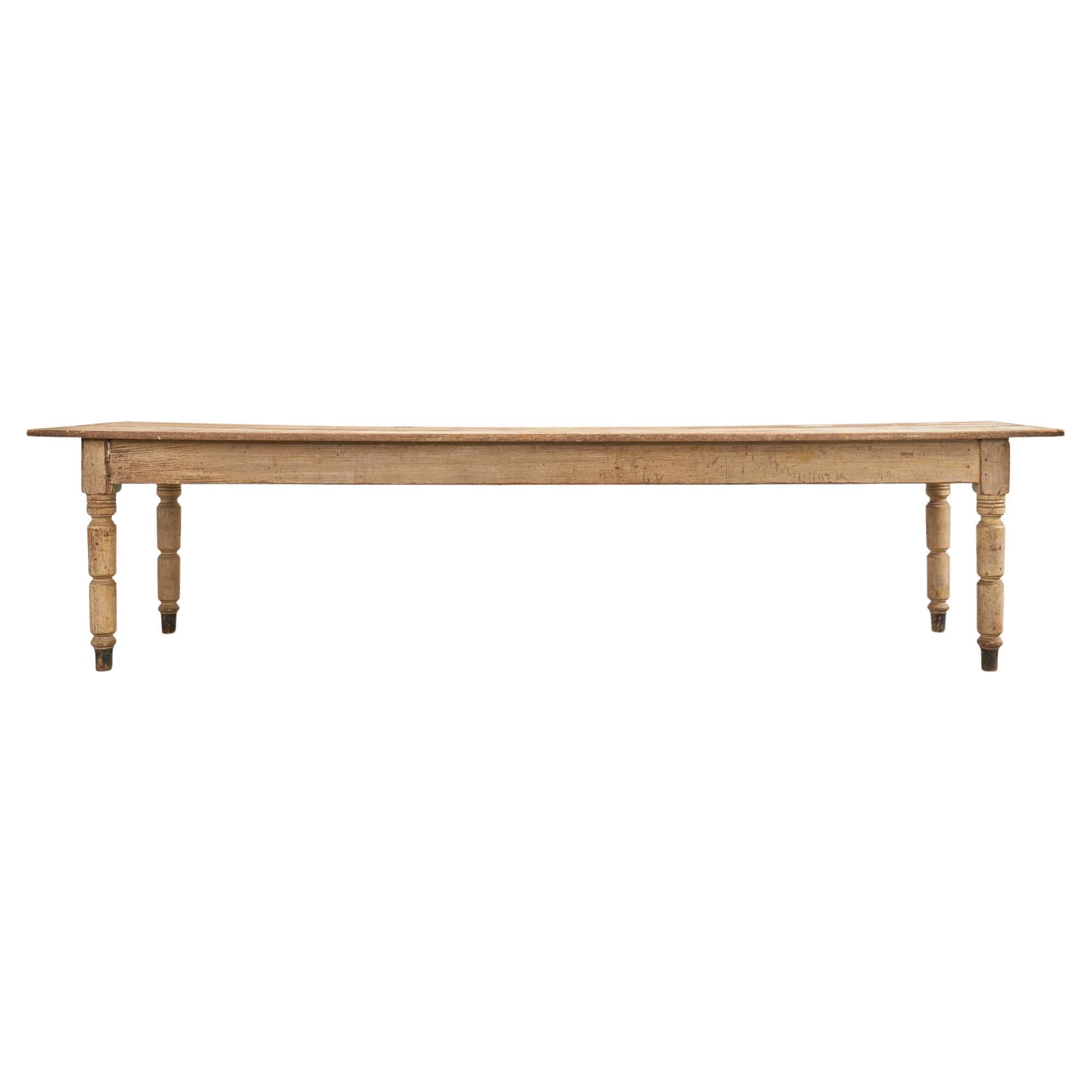 Country English Provincial Pine Farmhouse Drop Leaf Dining Table at 1stDibs