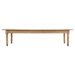 Country English Provincial Painted Pine Farmhouse Dining Table