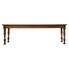 Country English Provincial Pine Farmhouse Dining Table 8 Ft.