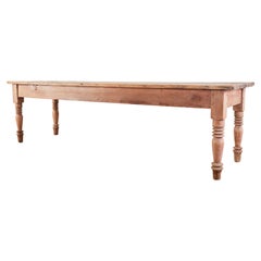 Country English Provincial Pine Farmhouse Harvest Dining Table