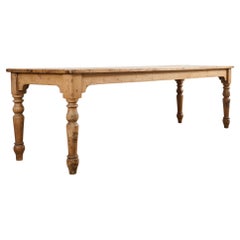 Country English Provincial Pine Farmhouse Harvest Dining Table