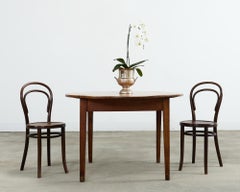 Country English Provincial Round Fruitwood Farmhouse Dining Table