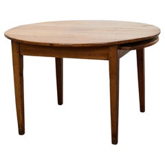 Country English Provincial Round Fruitwood Farmhouse Dining Table