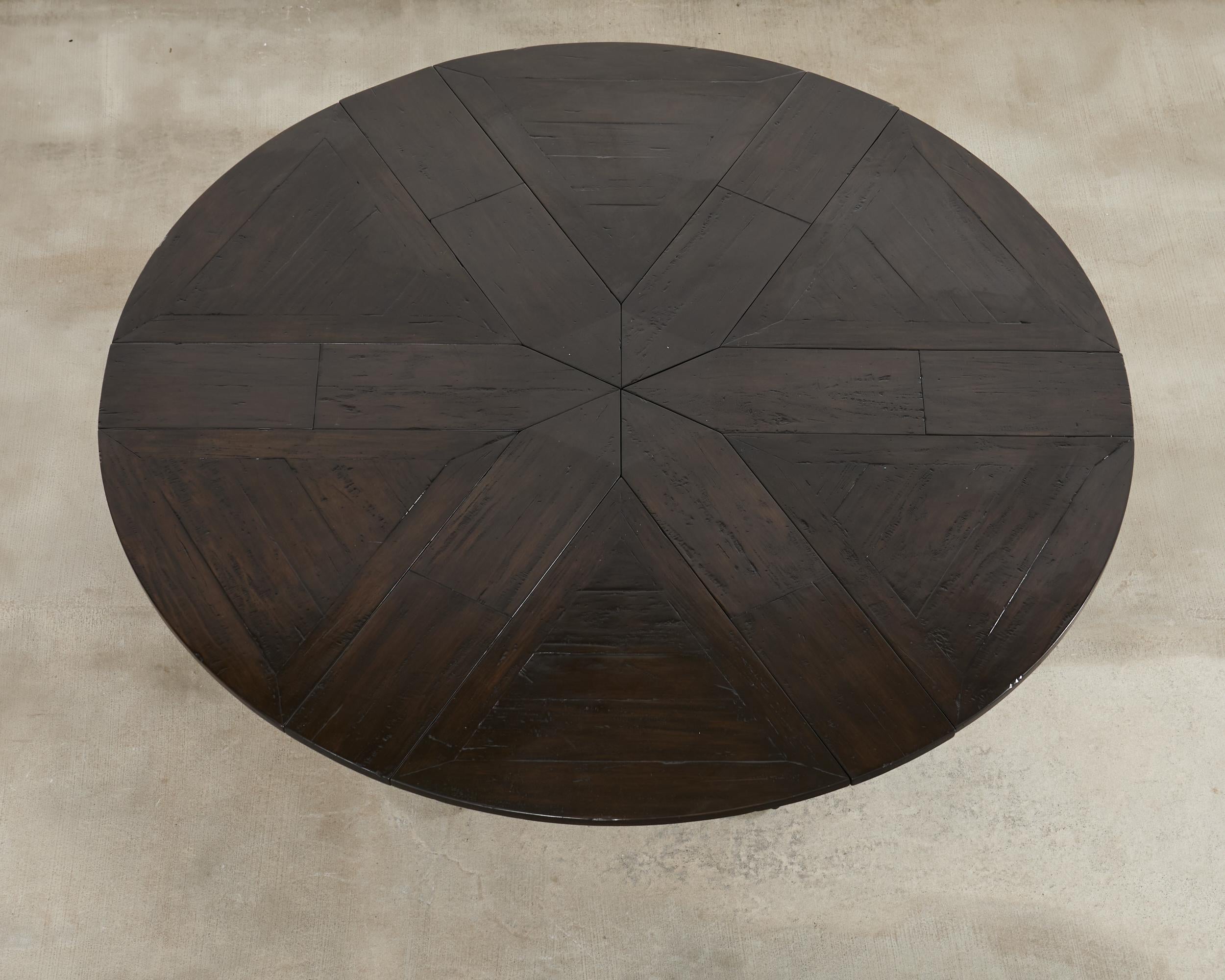 Country English Round Extension Dining Table by Theodore Alexander For Sale 13