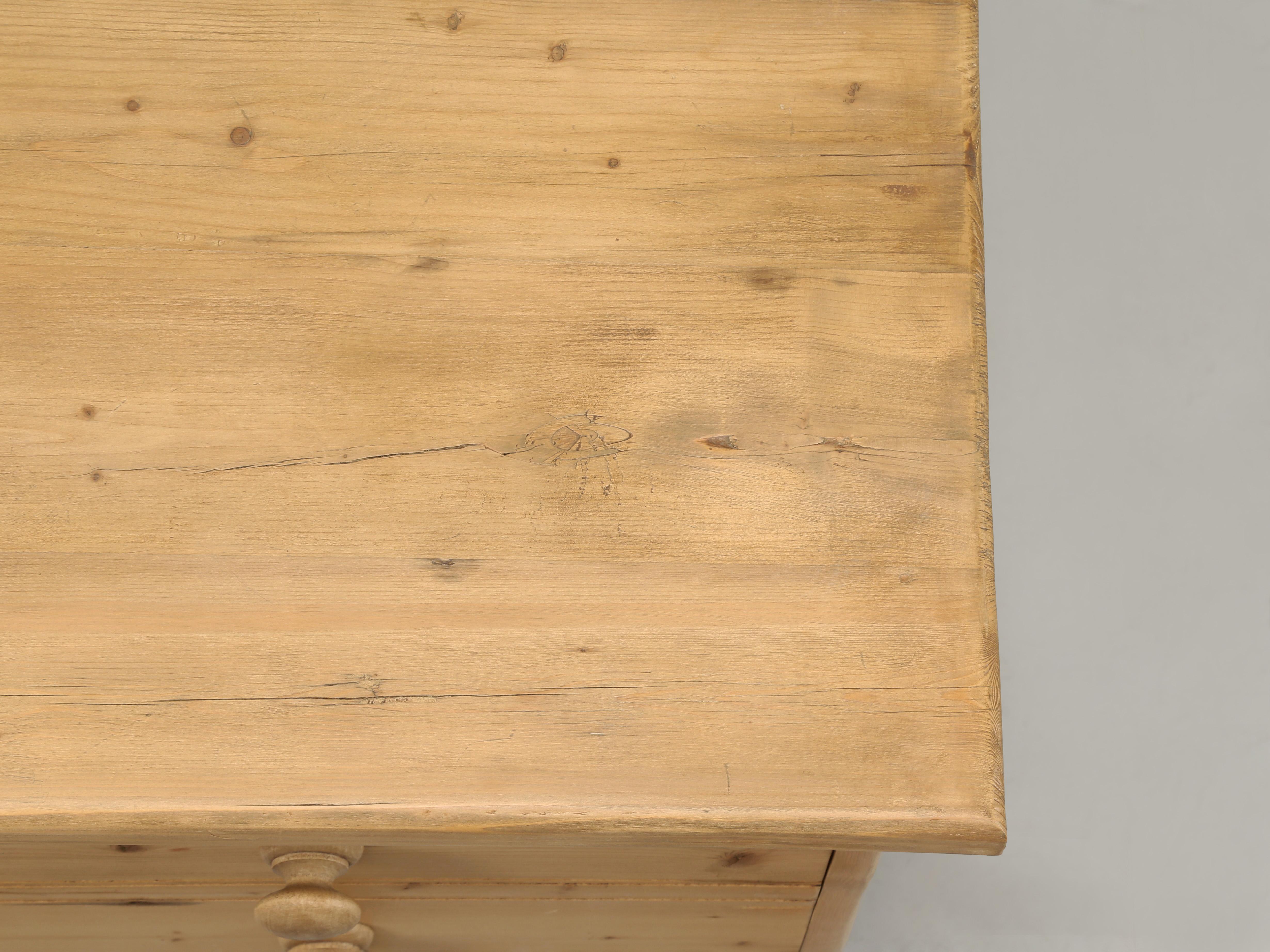 Country English Scrubbed Pine Hanging File Cabinet 2-Drawer Reclaimed Materials. For Sale 4