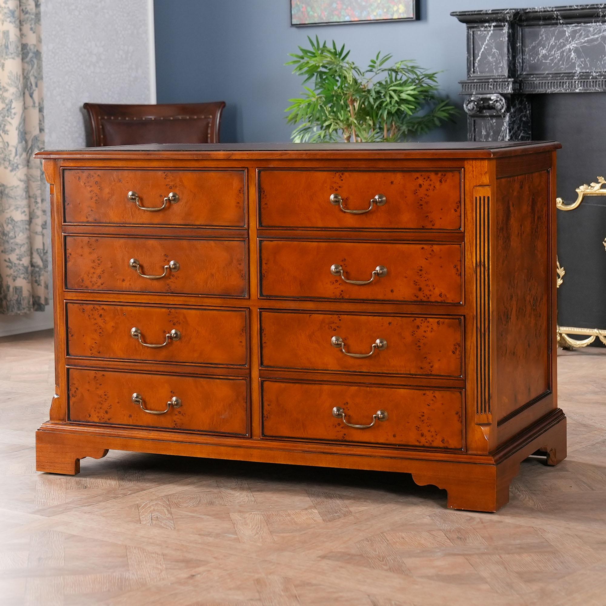 dresser with filing cabinet