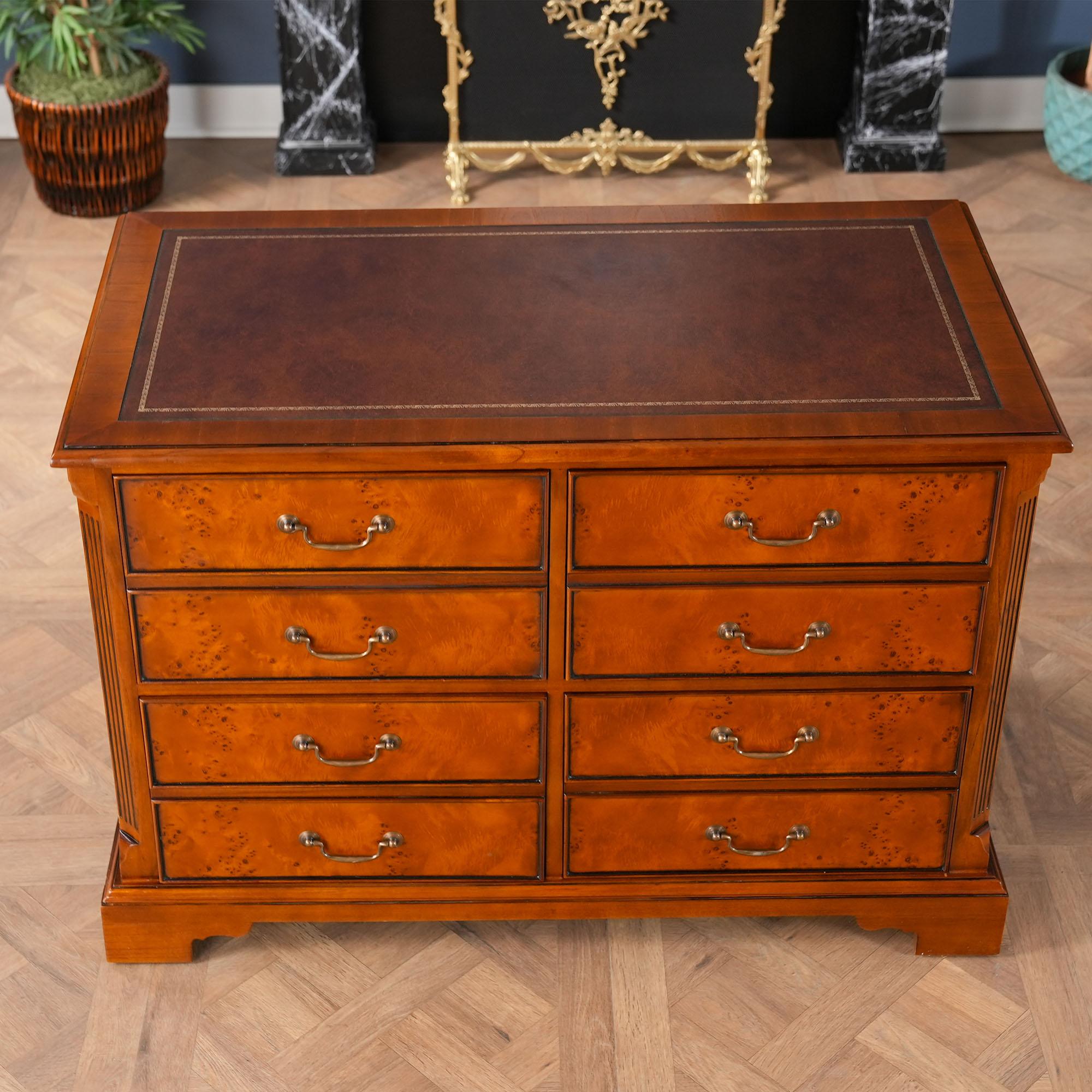 Contemporary Country Estate Four Drawer File For Sale