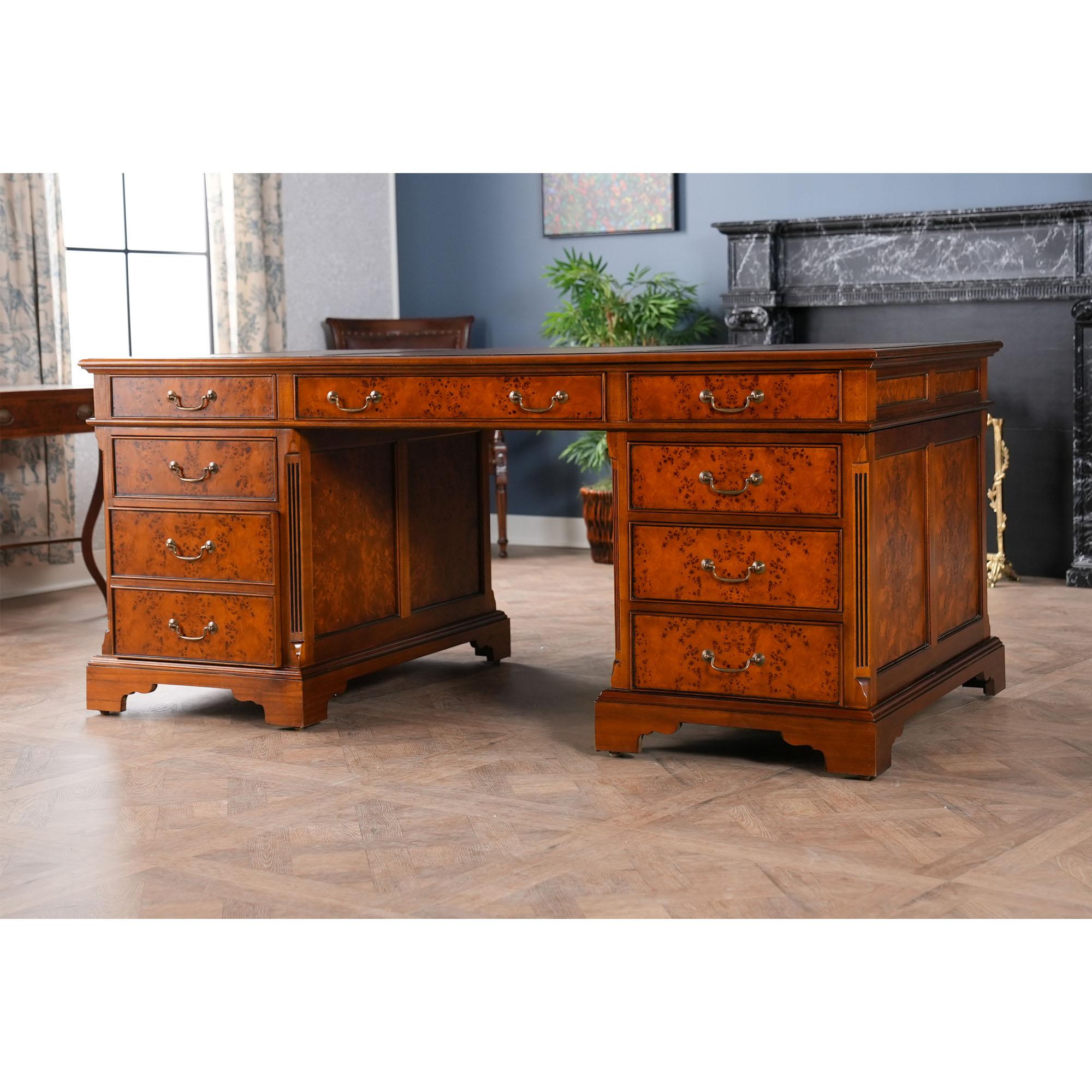 Contemporary Country Estate Partners Desk For Sale