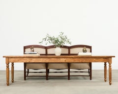 Country Farmhouse Hardwood Console Display Sofa Table 8 Ft