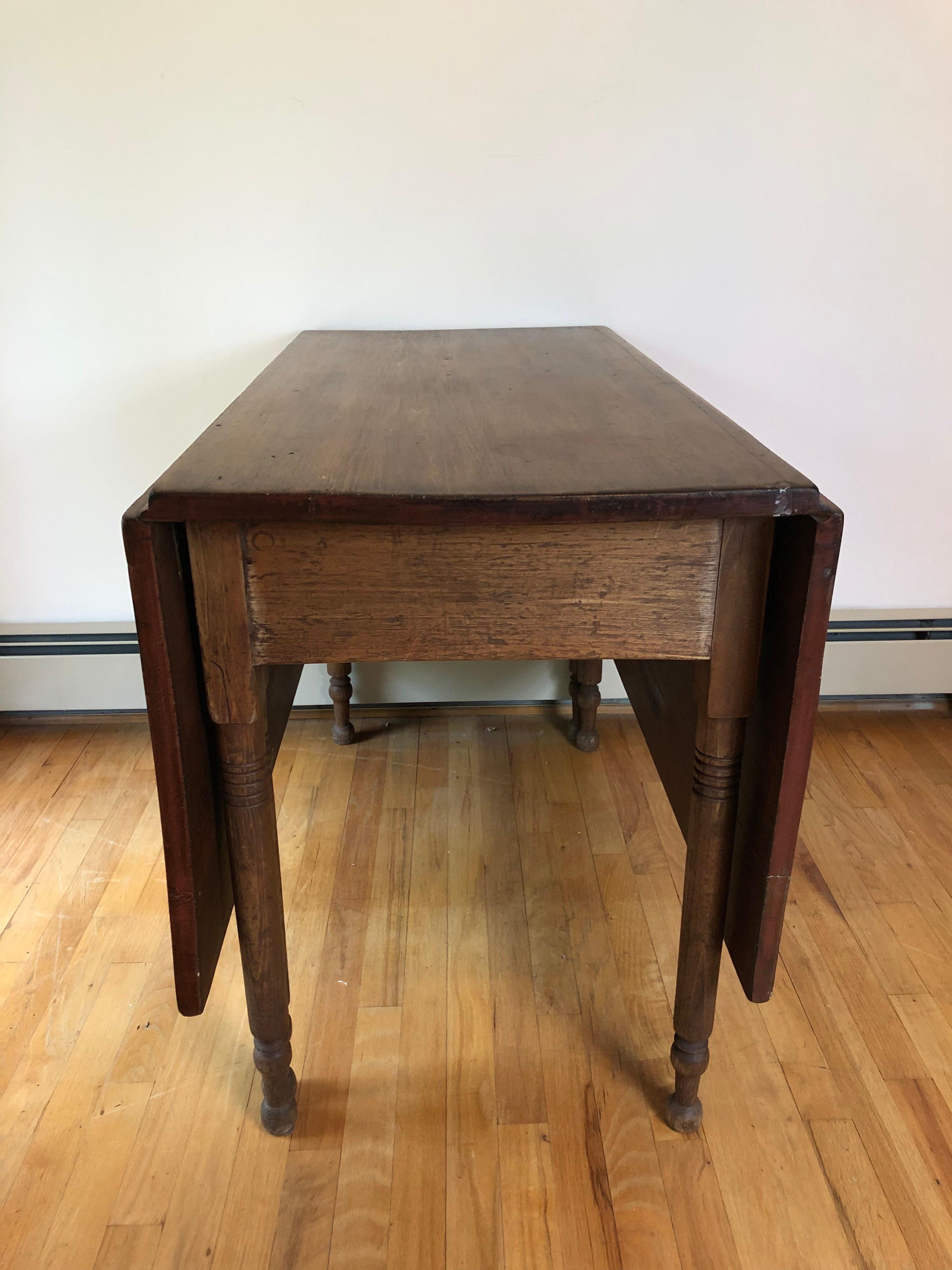 country drop leaf table