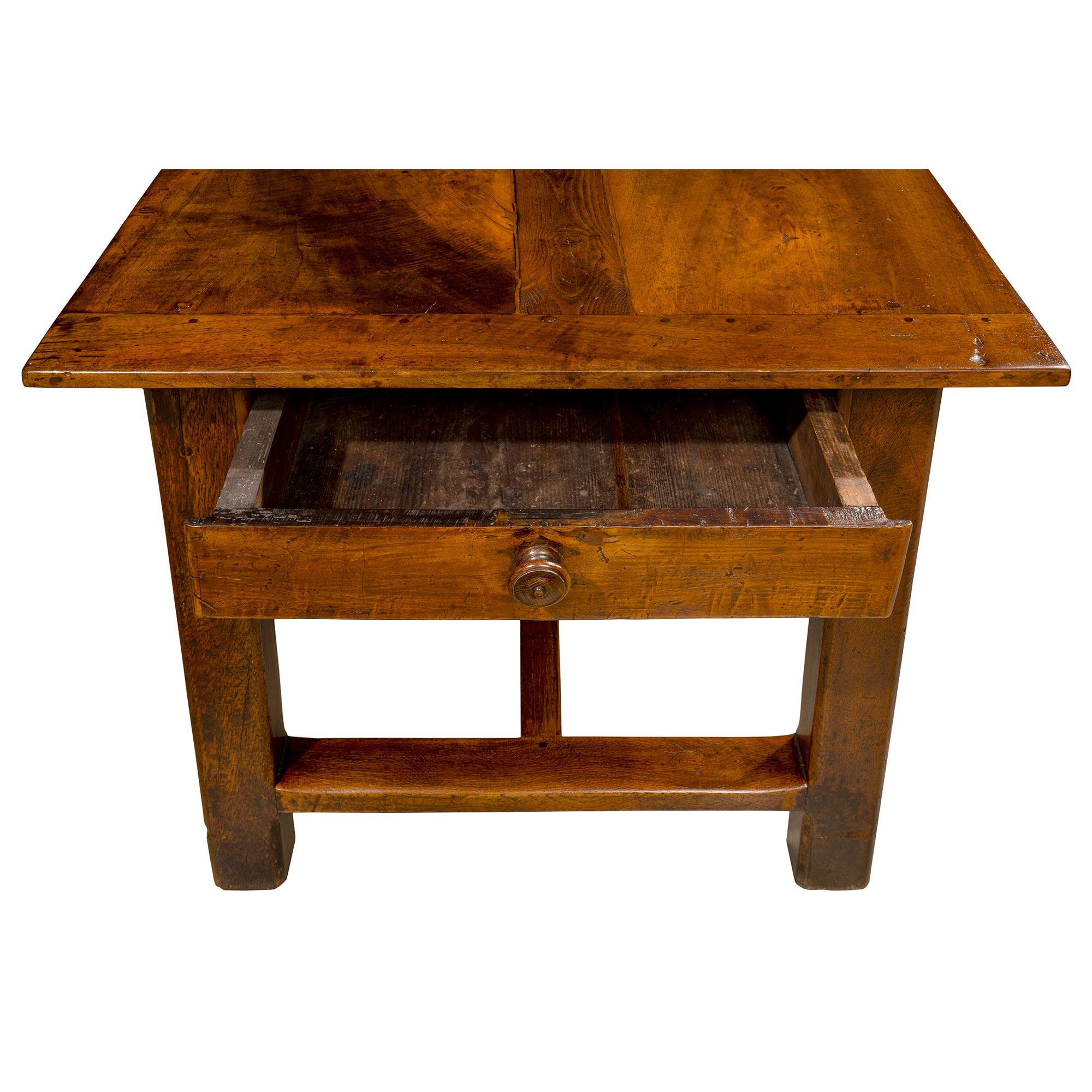 Country French 18th Century Solid Oak Center/Utility Table For Sale 1