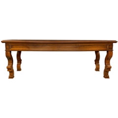 Country French 18th Century Solid Walnut Table