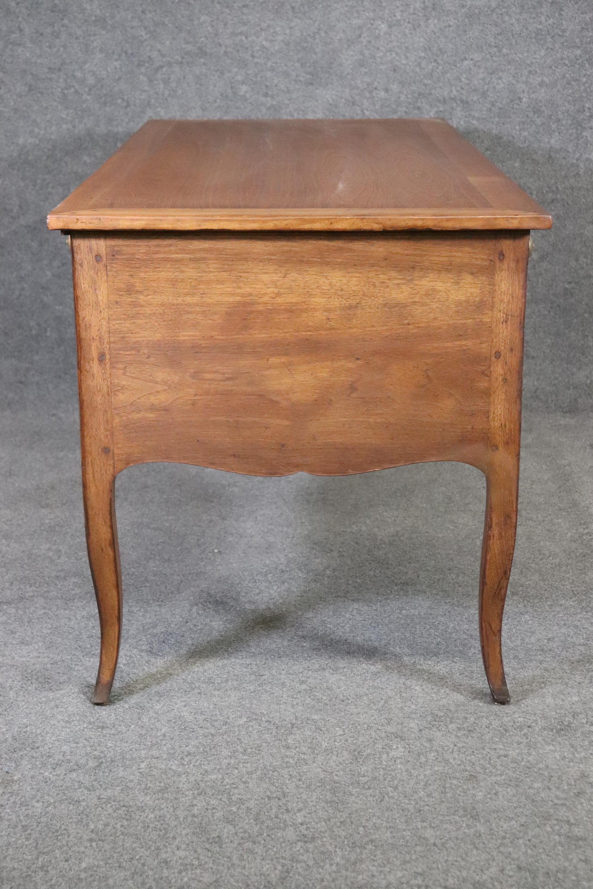Country French Baker Furniture Executive Writing Desk Circa 1980 For Sale 1