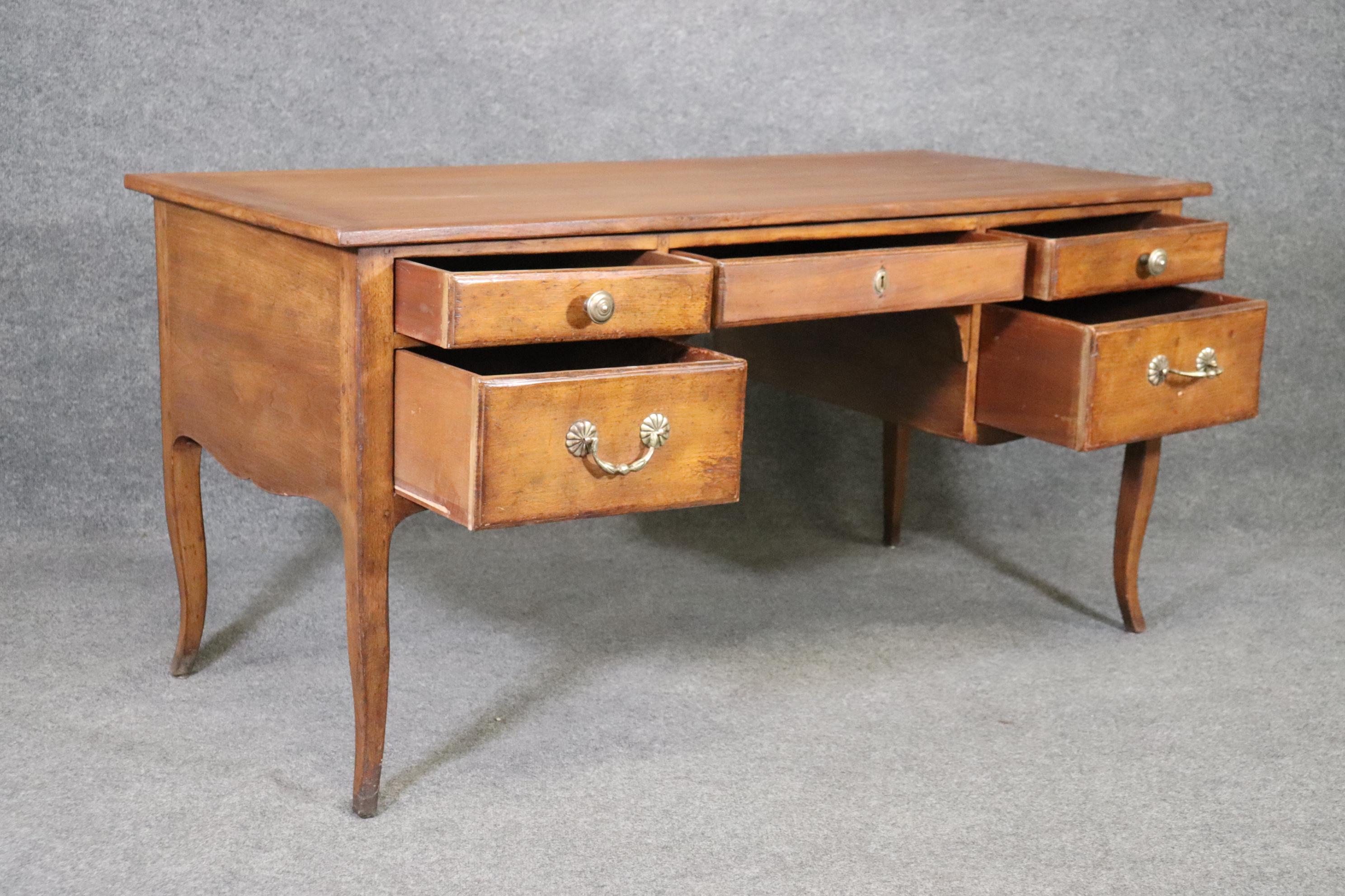 Country French Baker Furniture Executive Writing Desk Circa 1980 For Sale 2