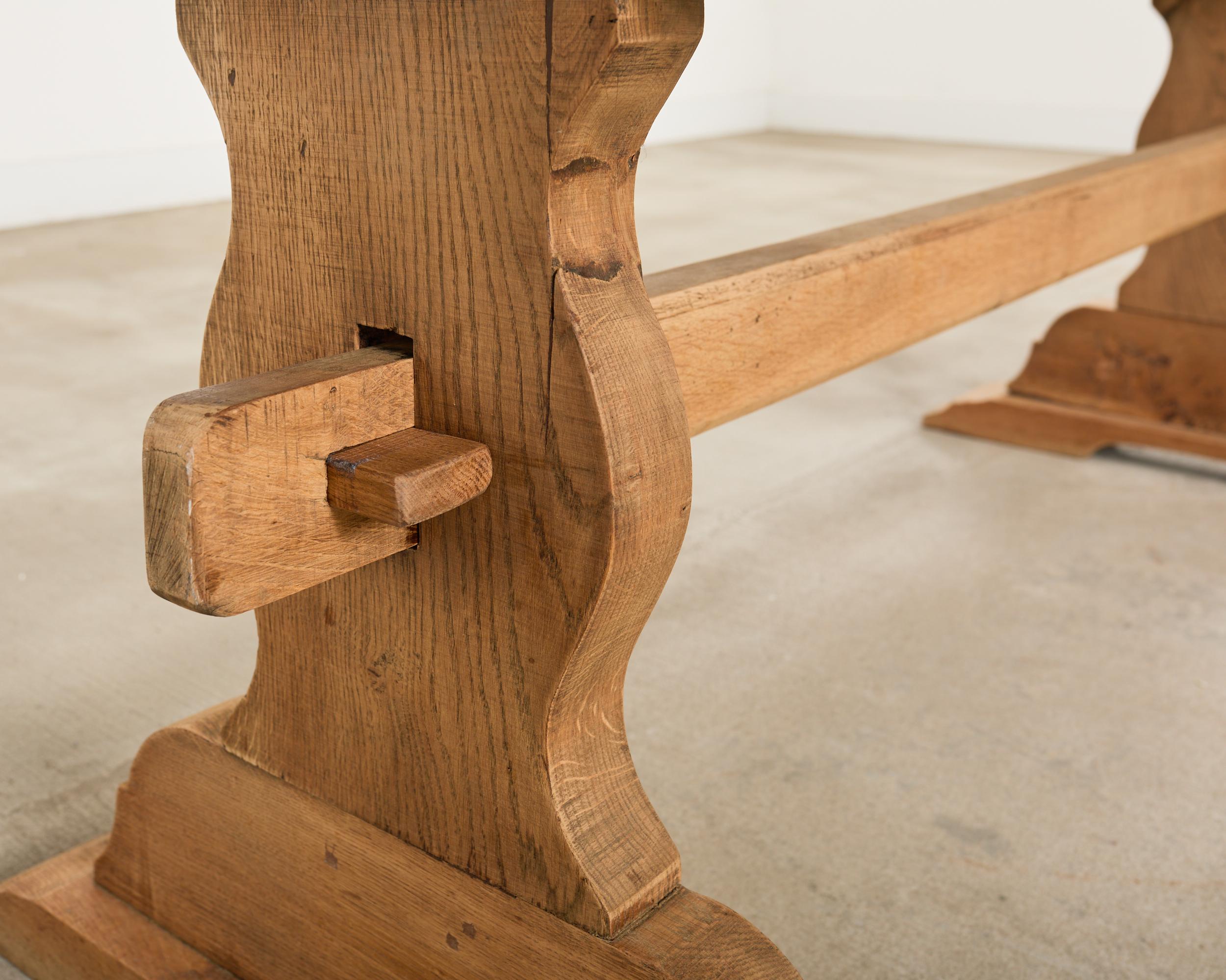 Mesa de comedor Country French Bleached Oak Farmhouse 6.5 Ft en venta 2