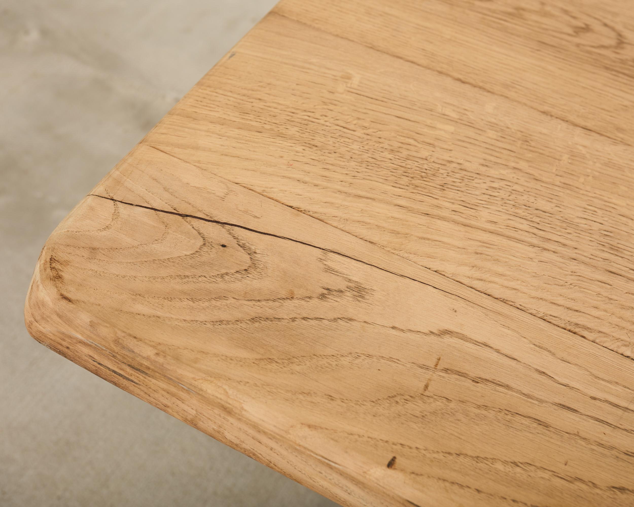 Mesa de comedor Country French Bleached Oak Farmhouse 6.5 Ft en venta 6