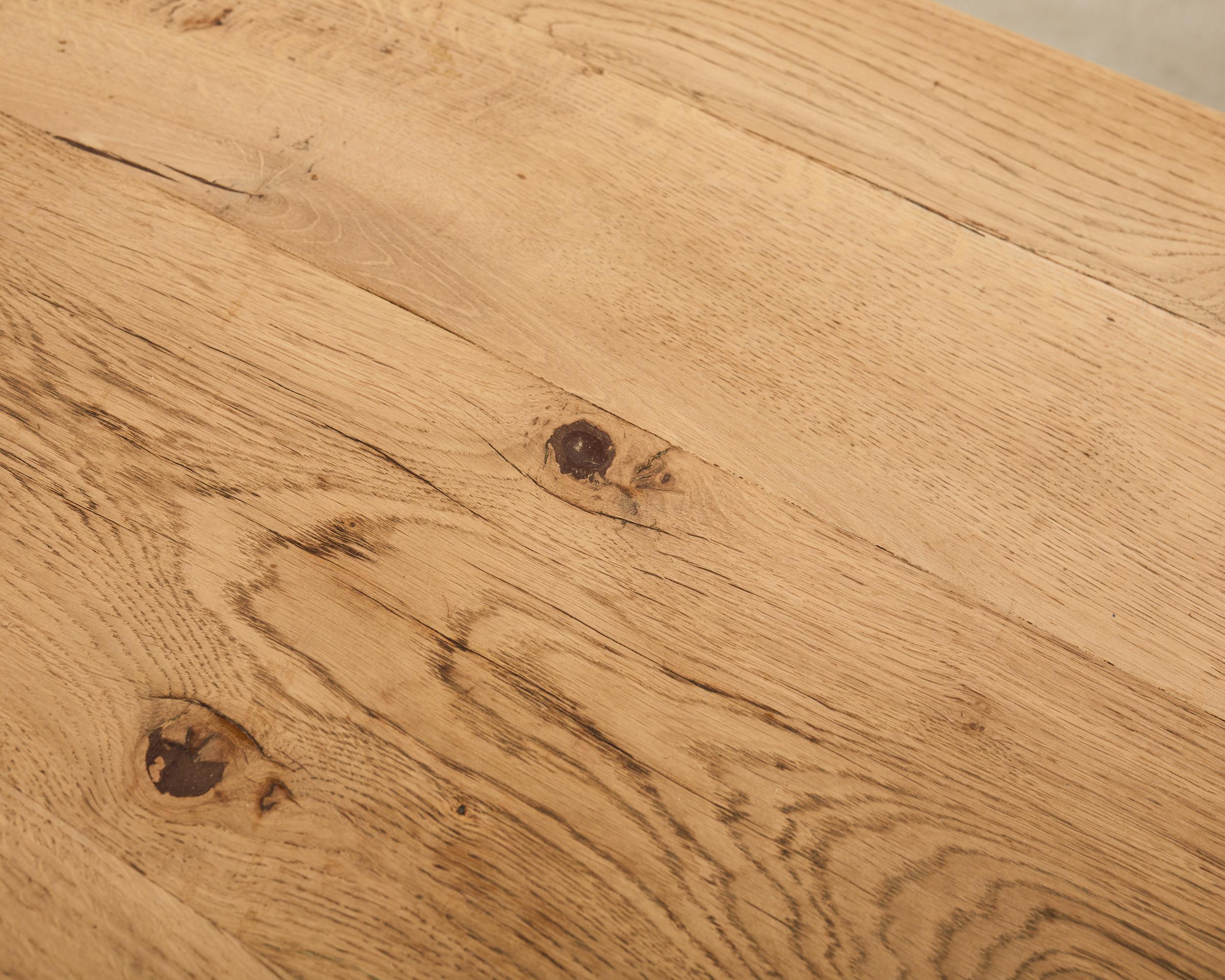 Mesa de comedor Country French Bleached Oak Farmhouse 6.5 Ft en venta 1