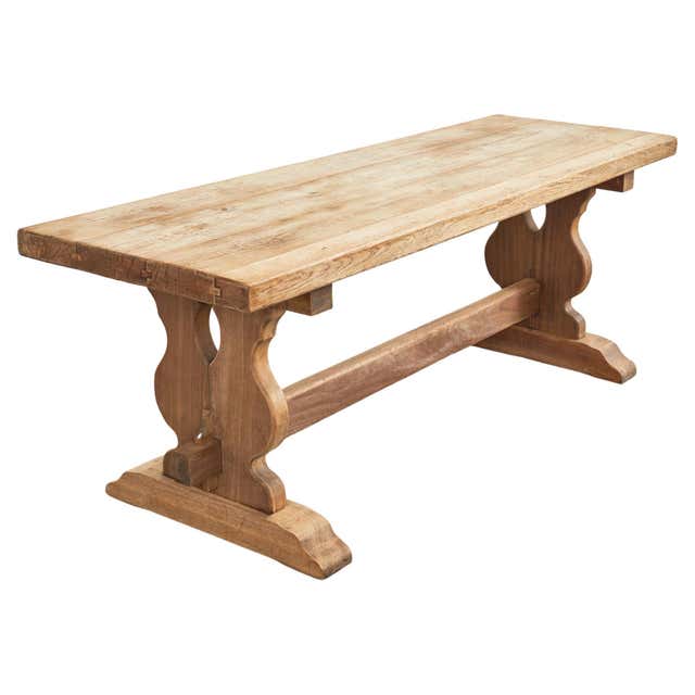 Antique Country French Farm Trestle Table at 1stDibs | antique trestle ...