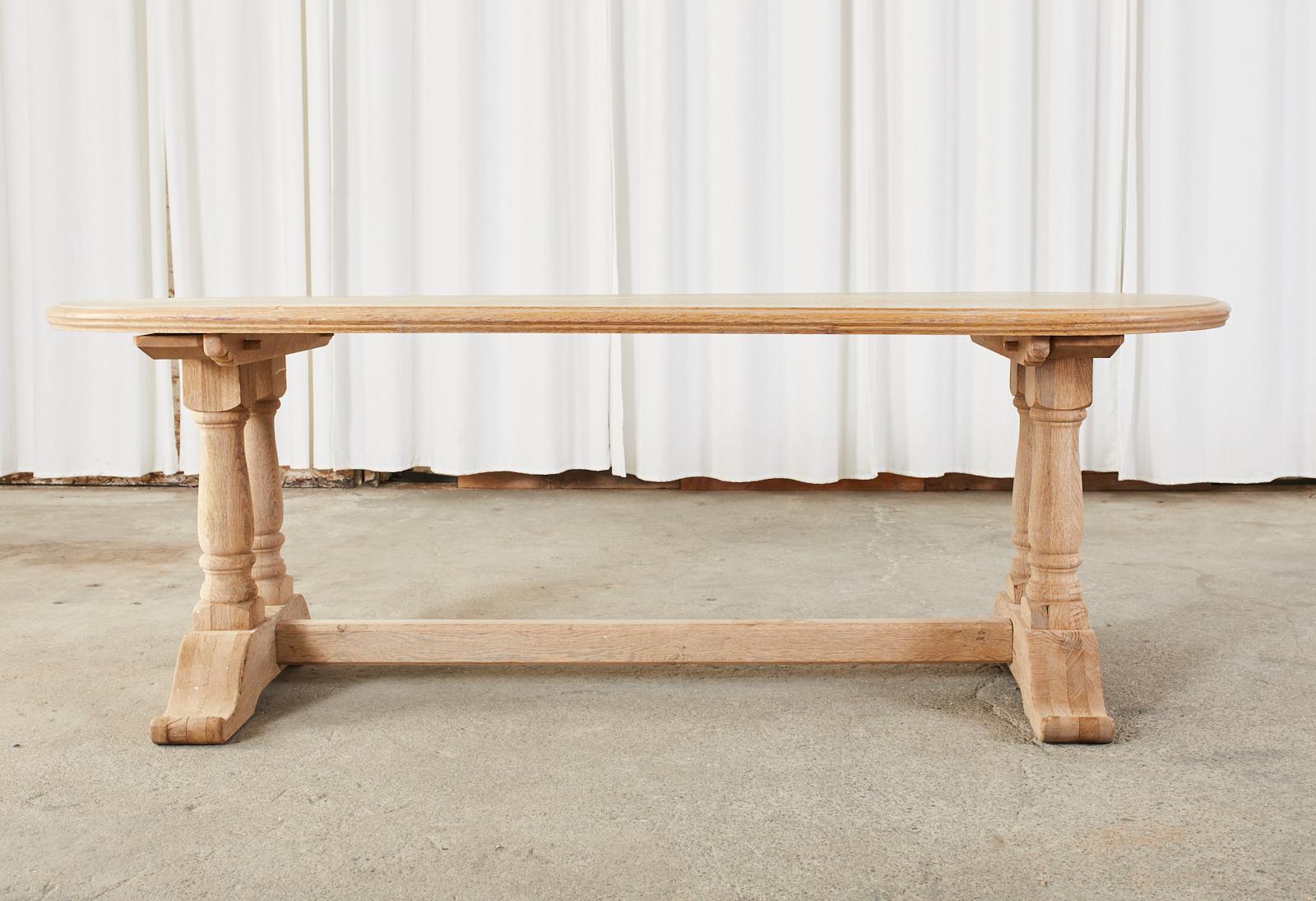 oval french dining table