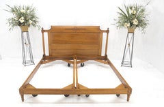 Country French Carved Light Walnut King Size Bed Headboard Mint!