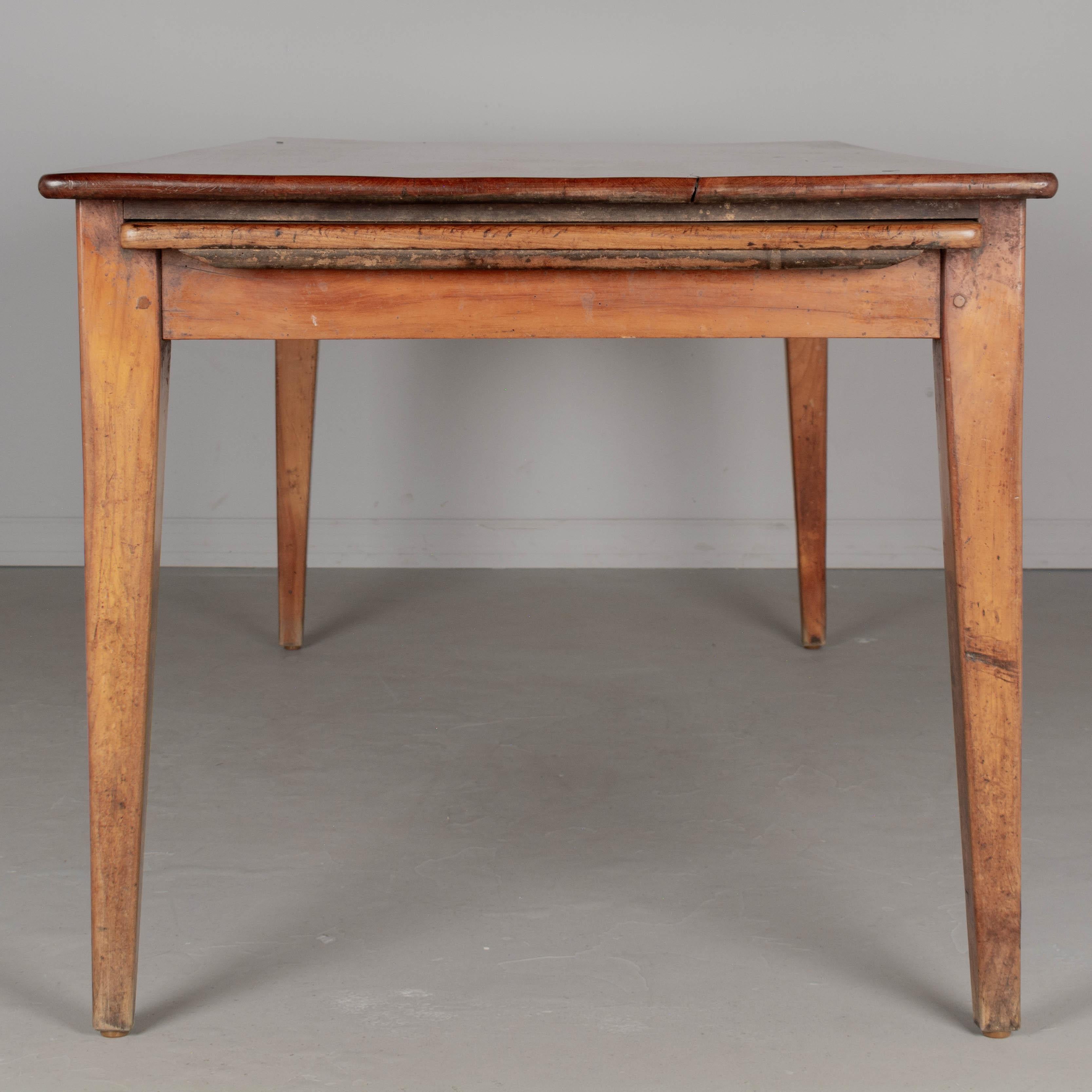 Country French Cherry Farm Table or Dining Table For Sale 3