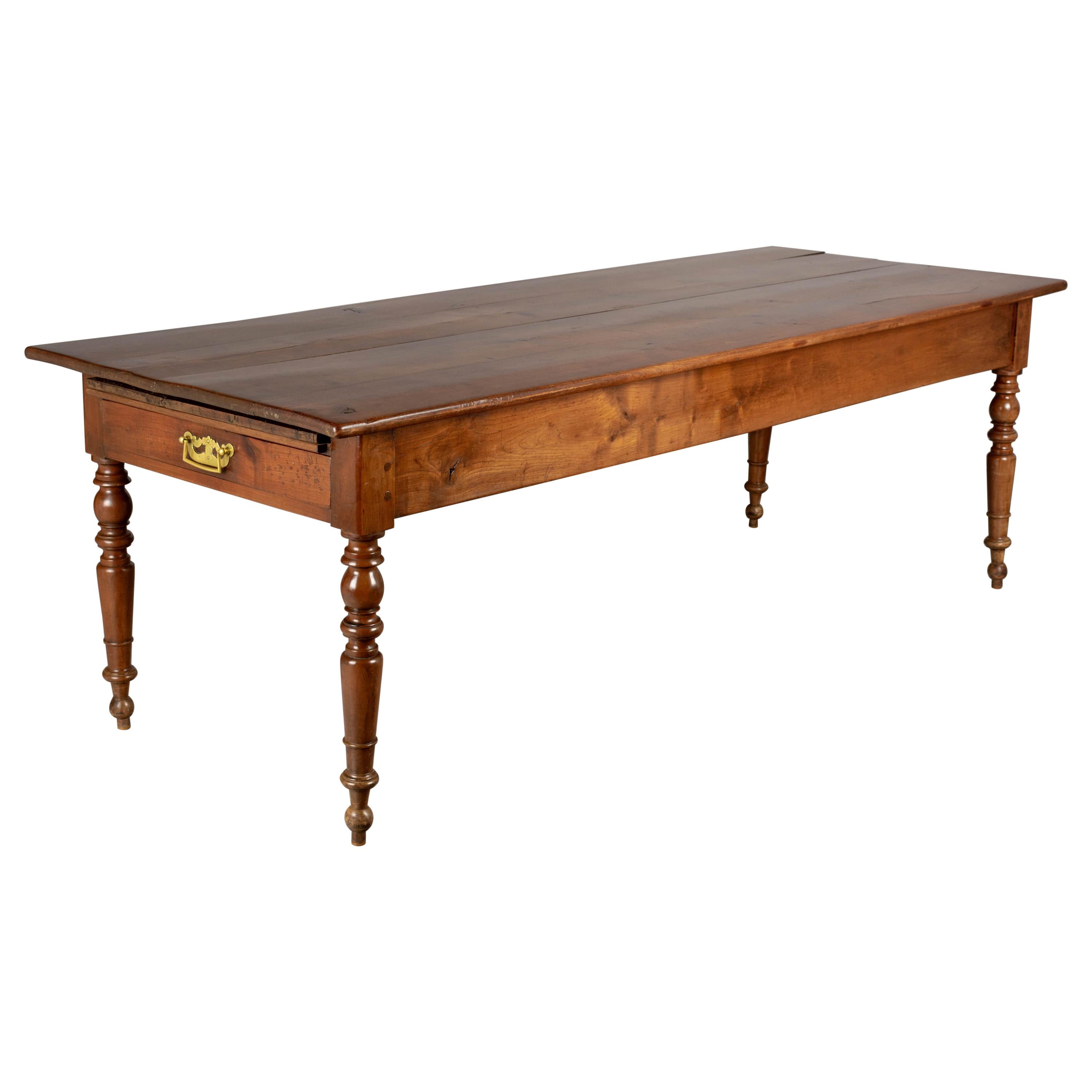 Country French Cherry Farm Table or Dining Table