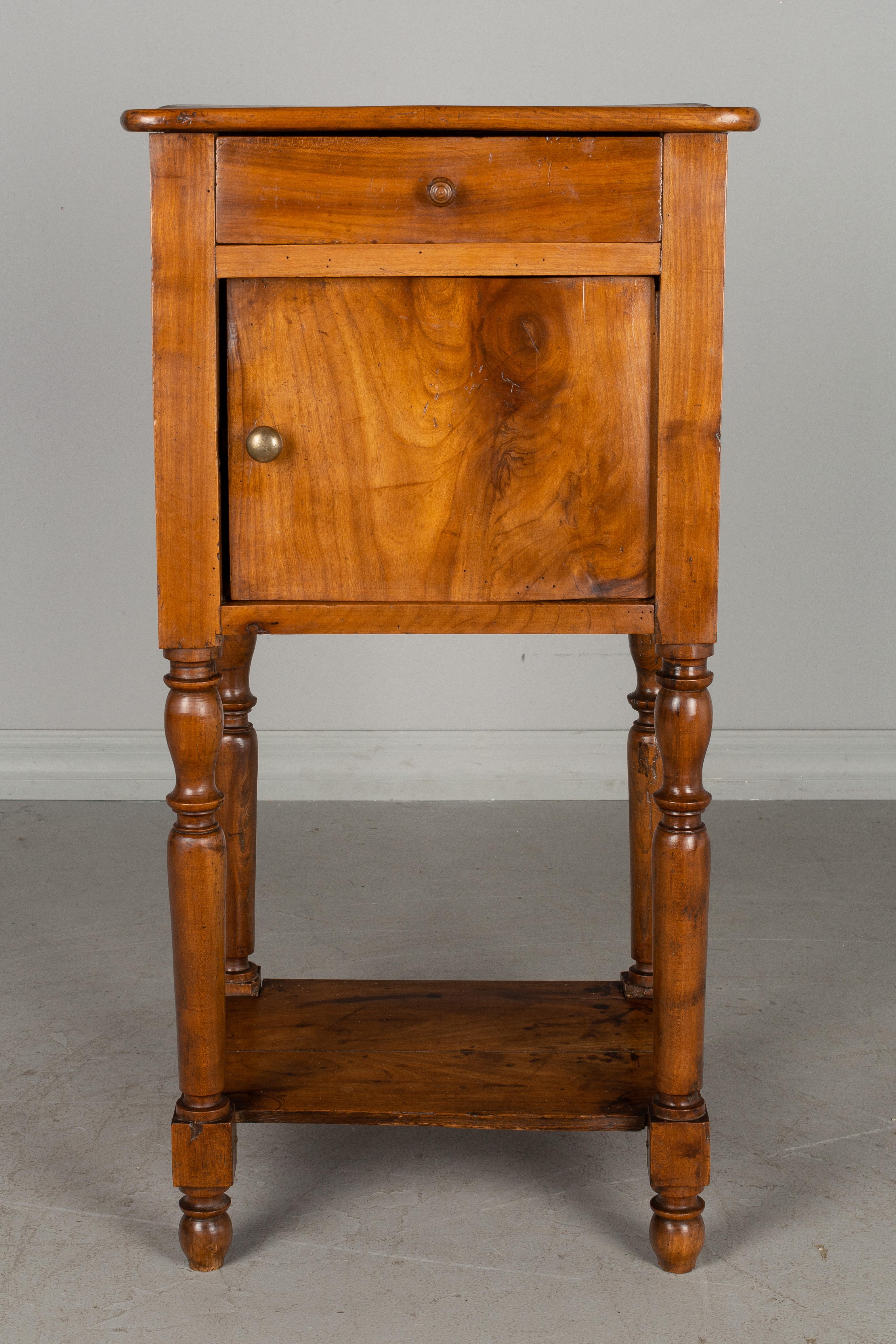 Hand-Crafted Country French Cherry Side Table or Nightstand