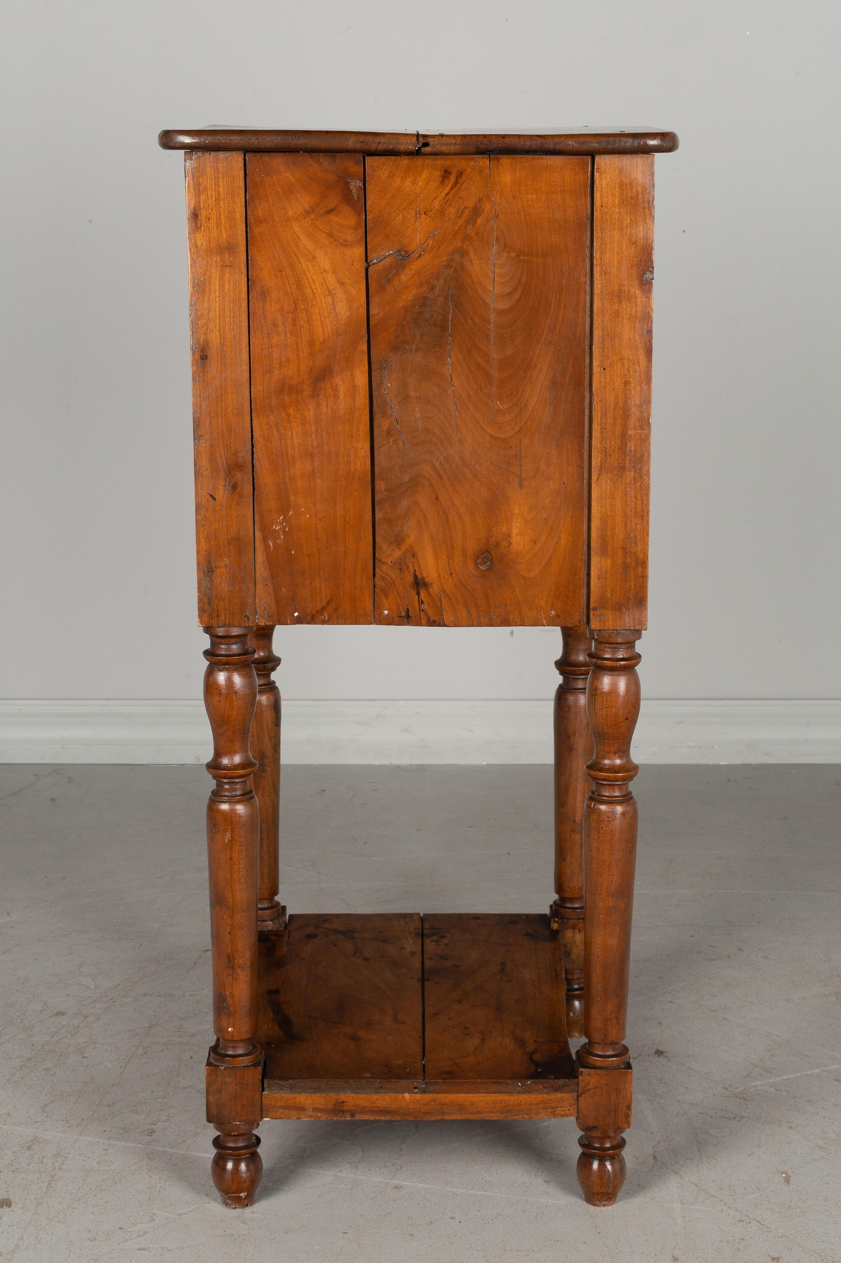 20th Century Country French Cherry Side Table or Nightstand