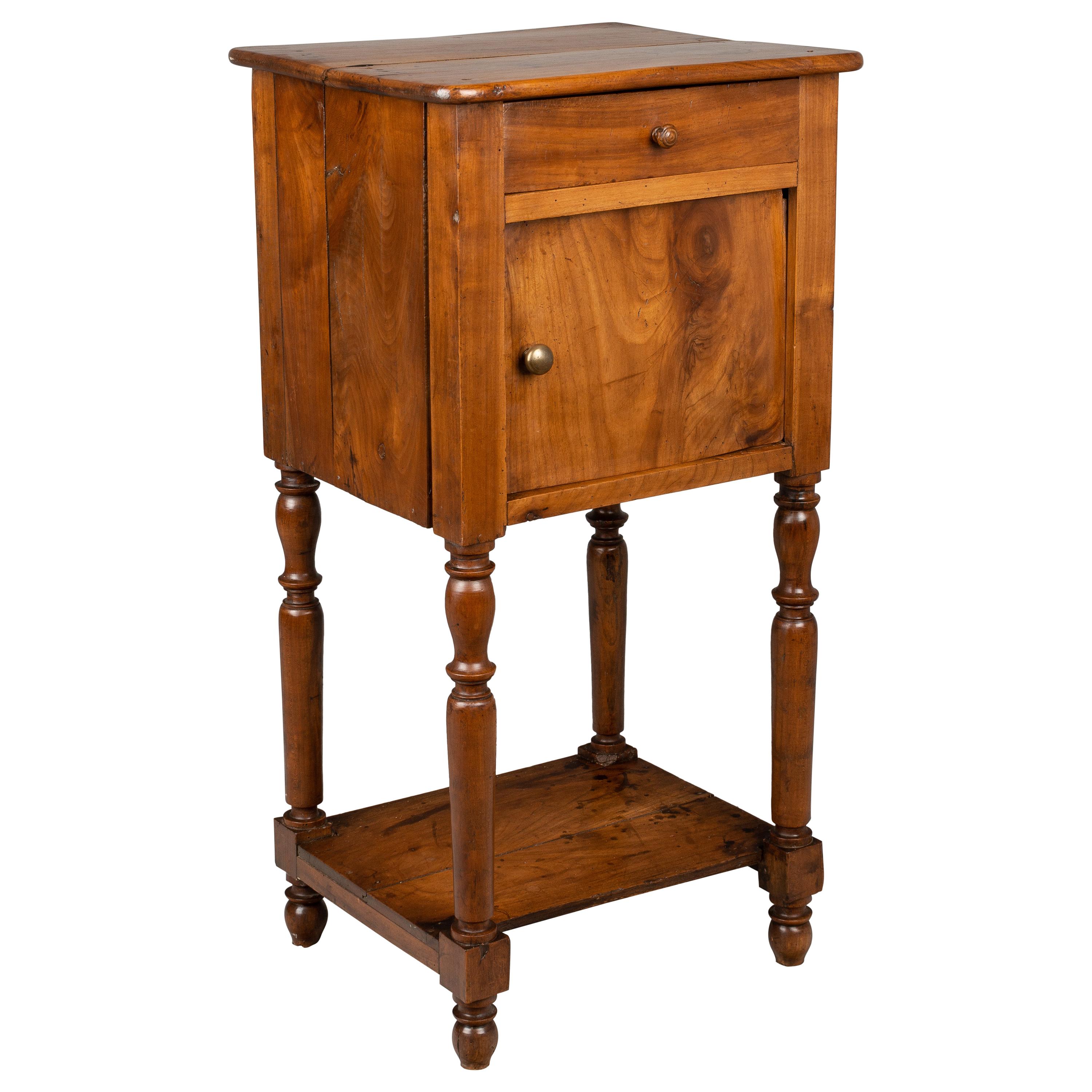 Country French Cherry Side Table or Nightstand