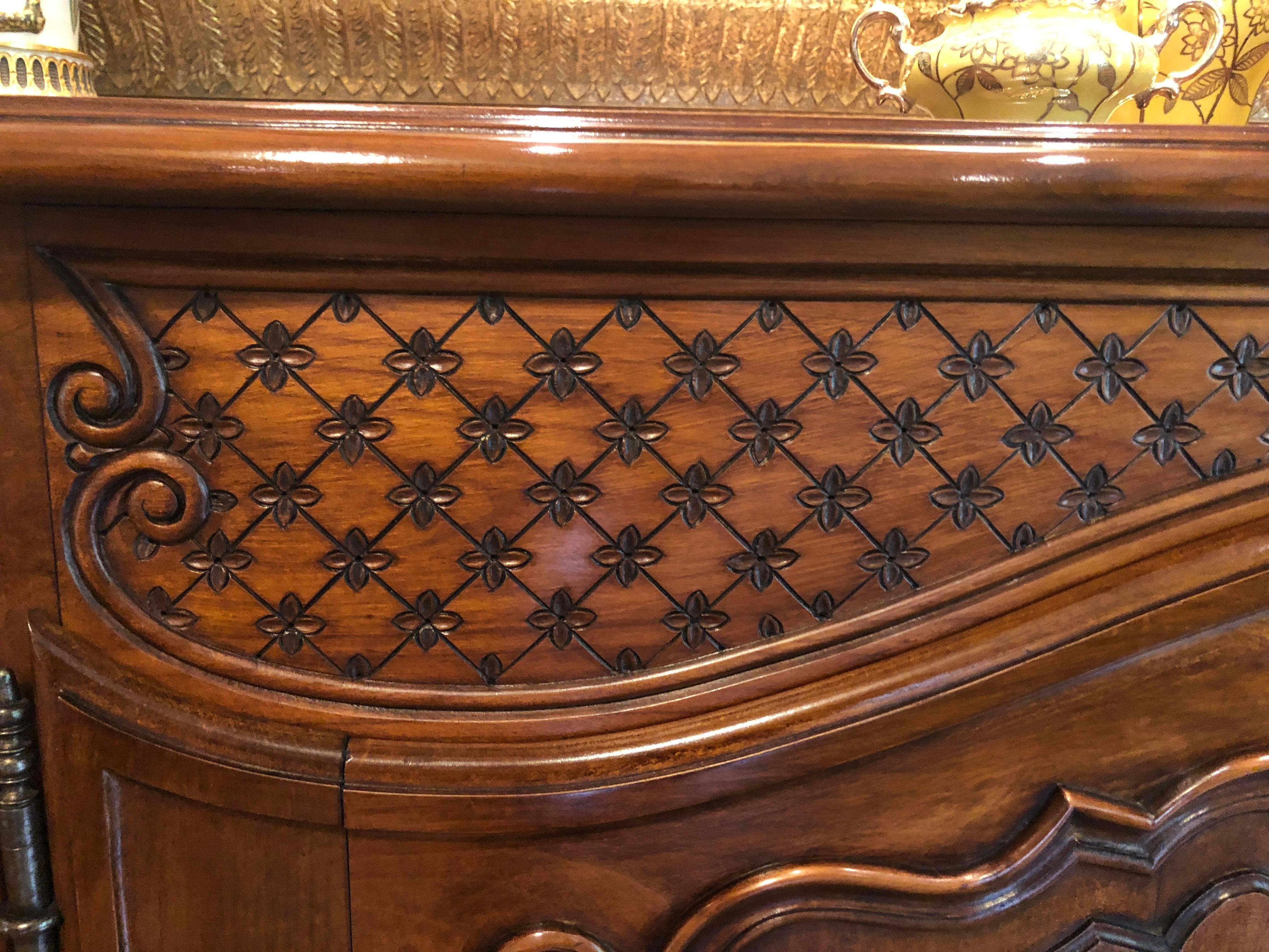 Country French Cherrywood Sideboard Buffet in the Louis XV Style 2