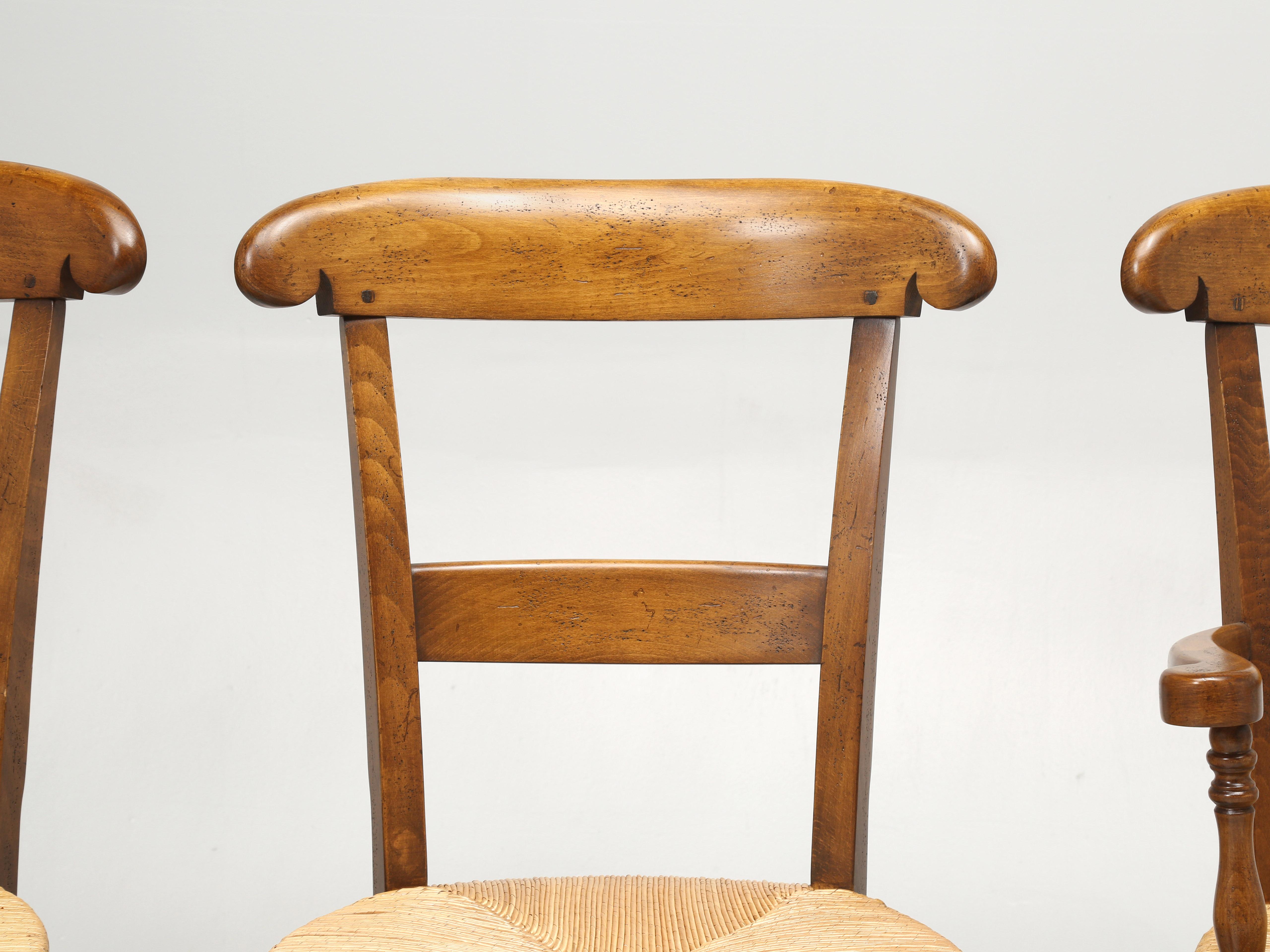 Country French Dining Chairs Hand-Made by the  Lacroix Family since 1856 In Good Condition For Sale In Chicago, IL