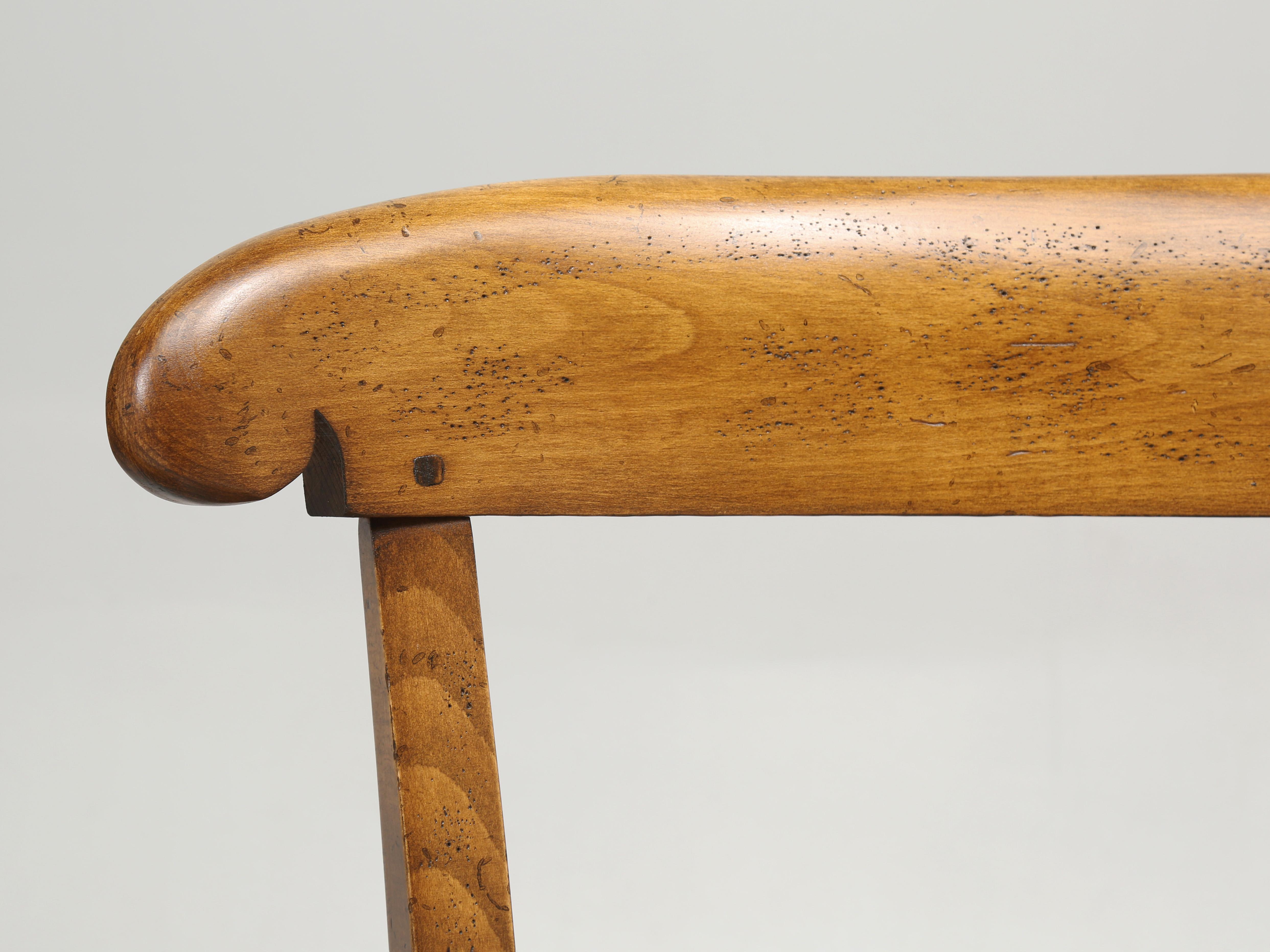 Rush Country French Dining Chairs Hand-Made by the  Lacroix Family since 1856 For Sale